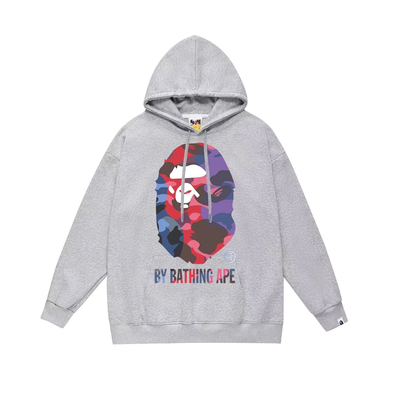 Model No. SC760# Terry p160 plus velvet 180💰 (top version) BAPE classic ape head letter pattern hooded sweatshirt. Made of 380 grams of large terry (drop shoulder large version) fabric. The texture is soft and non-pilling. Imported environmentally friendly printing glue. The pattern is bright and three-dimensional. Quality💥Same style for men and women. The upper body is trendy. Color: black white gray Size: S M L XL XXL
