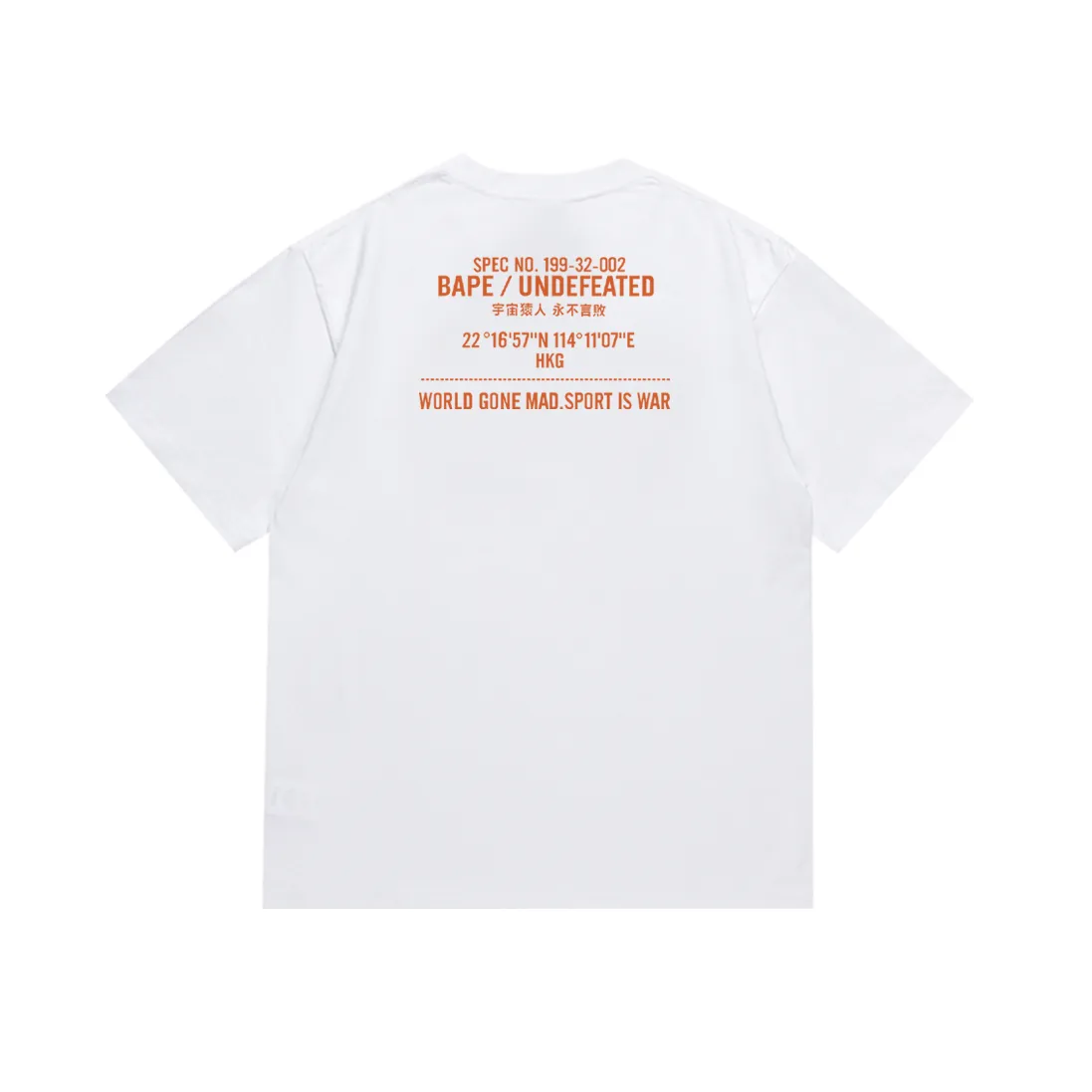 P110 SC062# (top version) BAPE co-branded UNDEFEATED undefeated five-bar ape head classic printed short-sleeved T-shirt. Made of 260 grams of high-quality high-weave pure cotton fabric. Double yarn combed. The texture is soft and non-pilling. Imported environmentally friendly printing glue. The pattern is bright and three-dimensional. Quality 💥Same style for men and women. The upper body is trendy. Color: black and white. Size: S M L XL XXL
