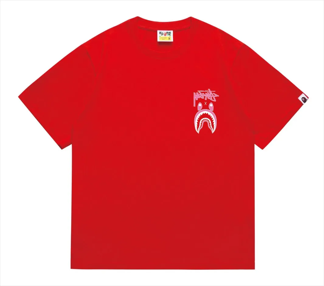 SC204#p110💰 (Top version) BAPE×Stussy co-branded Stussy letter ape print T-shirt Made of 260 grams of high-quality high-weave pure cotton fabric, double yarn combed, soft and non-pilling, imported environmentally friendly printing glue, bright and three-dimensional pattern, quality 💥Same style for men and women, the upper body is fashionable Color: black and white, gray and white, pink and white, red and white, white and black, gray and black, pink and black, red and black Size: S M L XL XXL