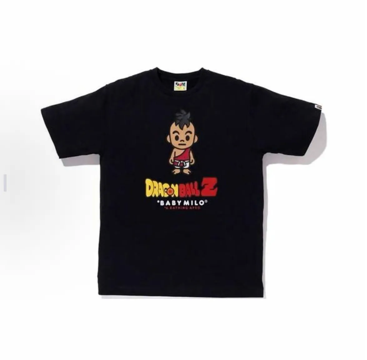 P110 001075 BAPE Ragon Ball cartoon pattern printed short-sleeved T-shirt, same style for men and women, size smlxlxxl, black and white