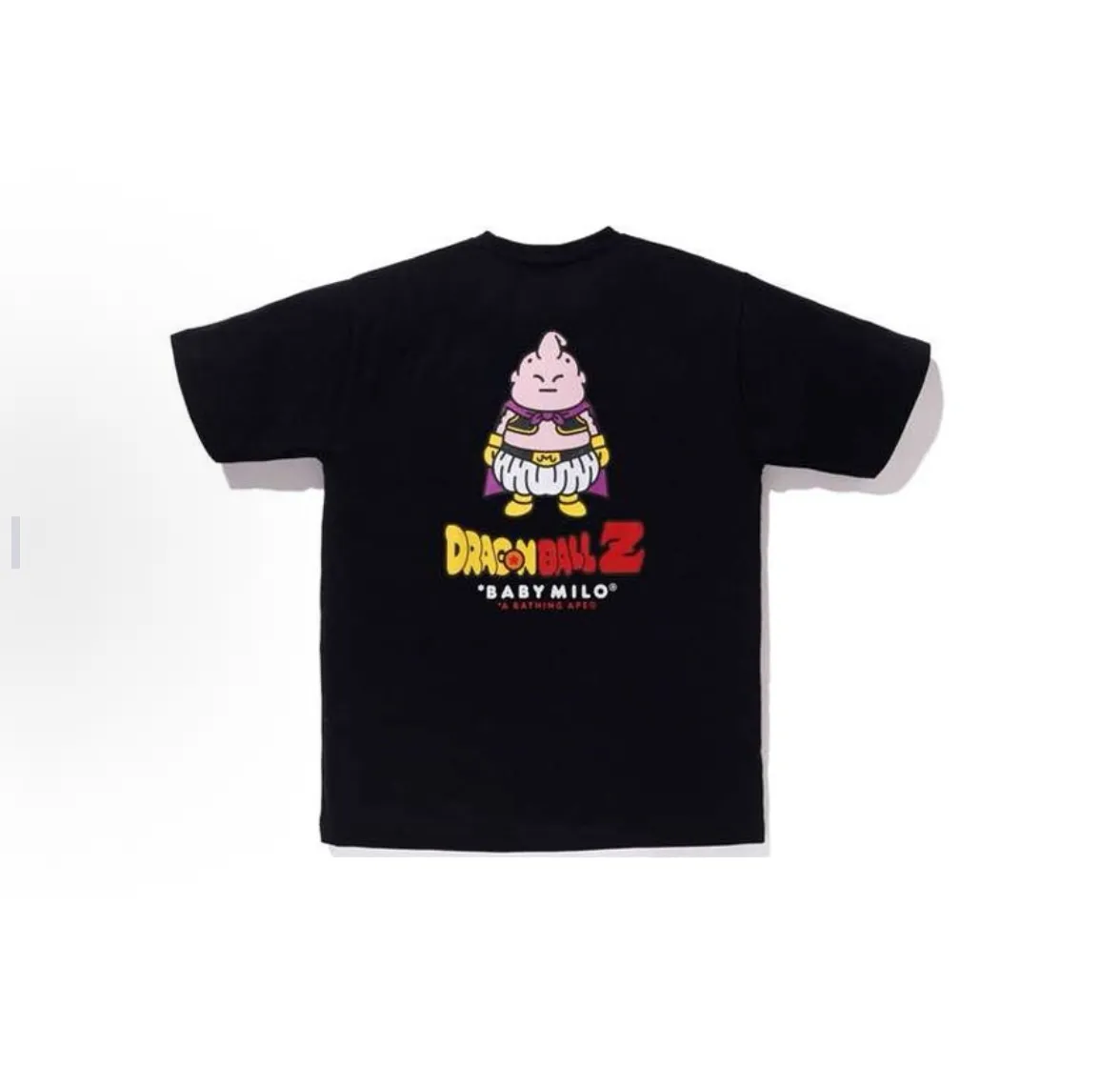 P110 001075 BAPE Ragon Ball cartoon pattern printed short-sleeved T-shirt, same style for men and women, size smlxlxxl, black and white