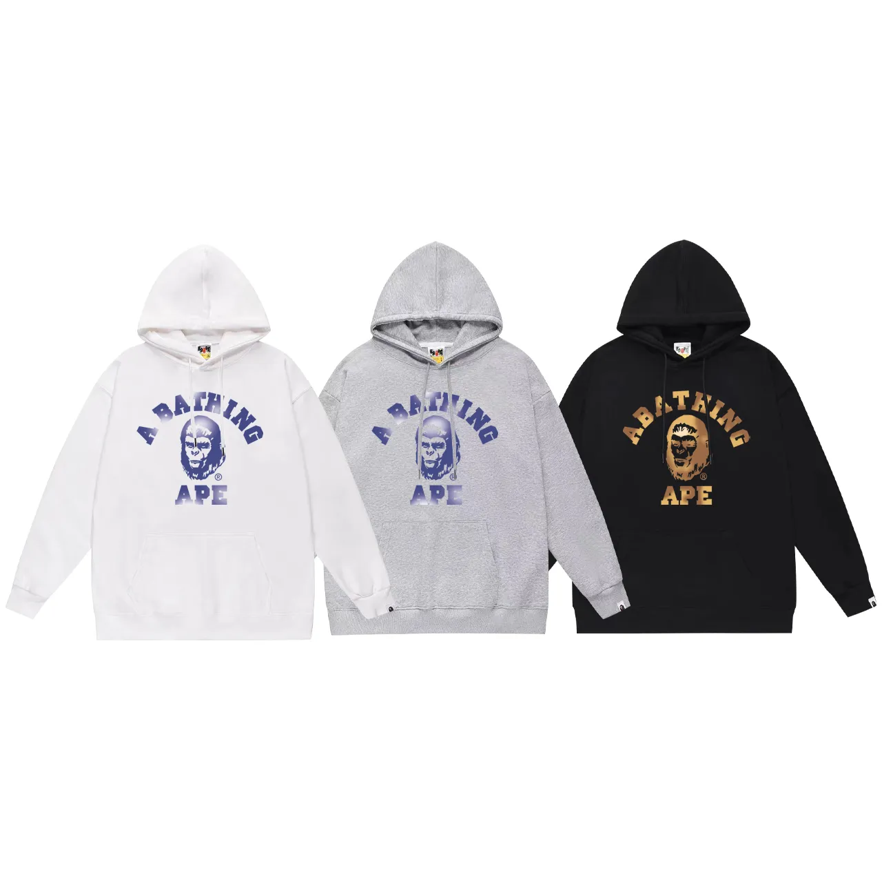 P160 model number SC787# terry 80 plus velvet 90 (top version) BAPE COLLEGE GRAPHIC TEE comic letter hooded sweatshirt. Made of 380g large terry (drop shoulder large version) fabric. The texture is soft and non-pilling. Imported environmentally friendly printing glue. The pattern is bright and three-dimensional. Quality💥Same style for men and women. The upper body is trendy. Color: black white gray Size: S M L XL XXL