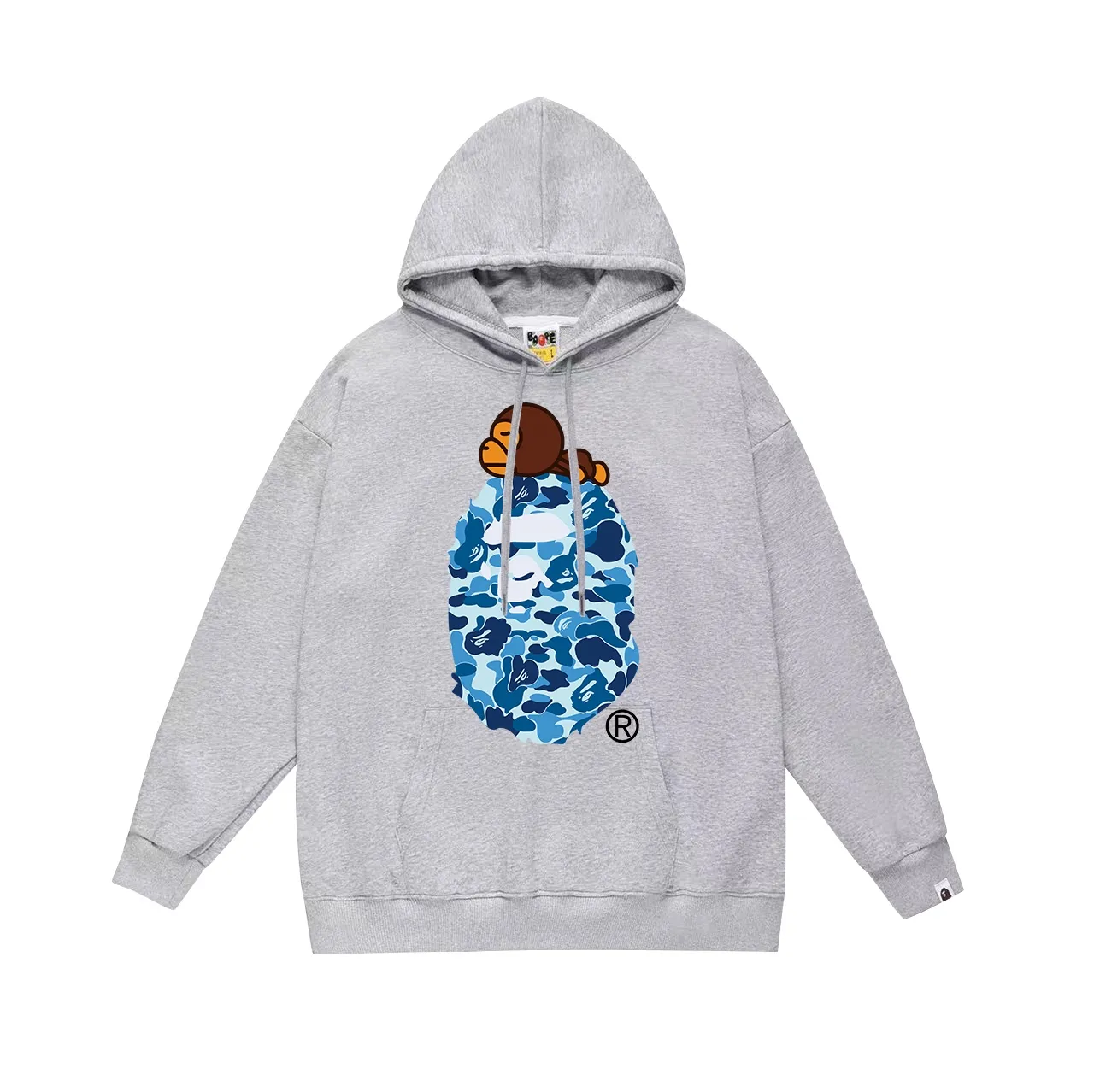Model No. SC648# terry p160 plus velvet p180💰 (top version) BAPE ape head monkey letter printed hooded sweatshirt Made of 380g large terry 430g silver fox velvet (drop shoulder large version) fabric, soft and non-pilling, imported environmentally friendly printing glue, bright and three-dimensional pattern, quality 💥Same style for men and women, the upper body is fashionable Color: black blue white blue gray blue Size: S M L XL XXL
