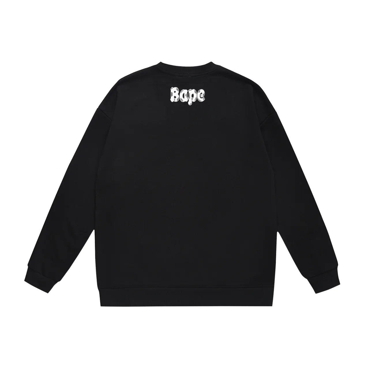 P150 model number SC497# terry 75 plus velvet 80 (top version) BAPE ape head letter brush pattern printed round neck sweatshirt Made of 350g large terry (drop shoulder large version) fabric, soft texture and no pilling Imported environmentally friendly printing glue The pattern is bright and three-dimensional Quality 💥Same style for men and women The upper body is trendy Color: black white gray Size: S M L XL XXL