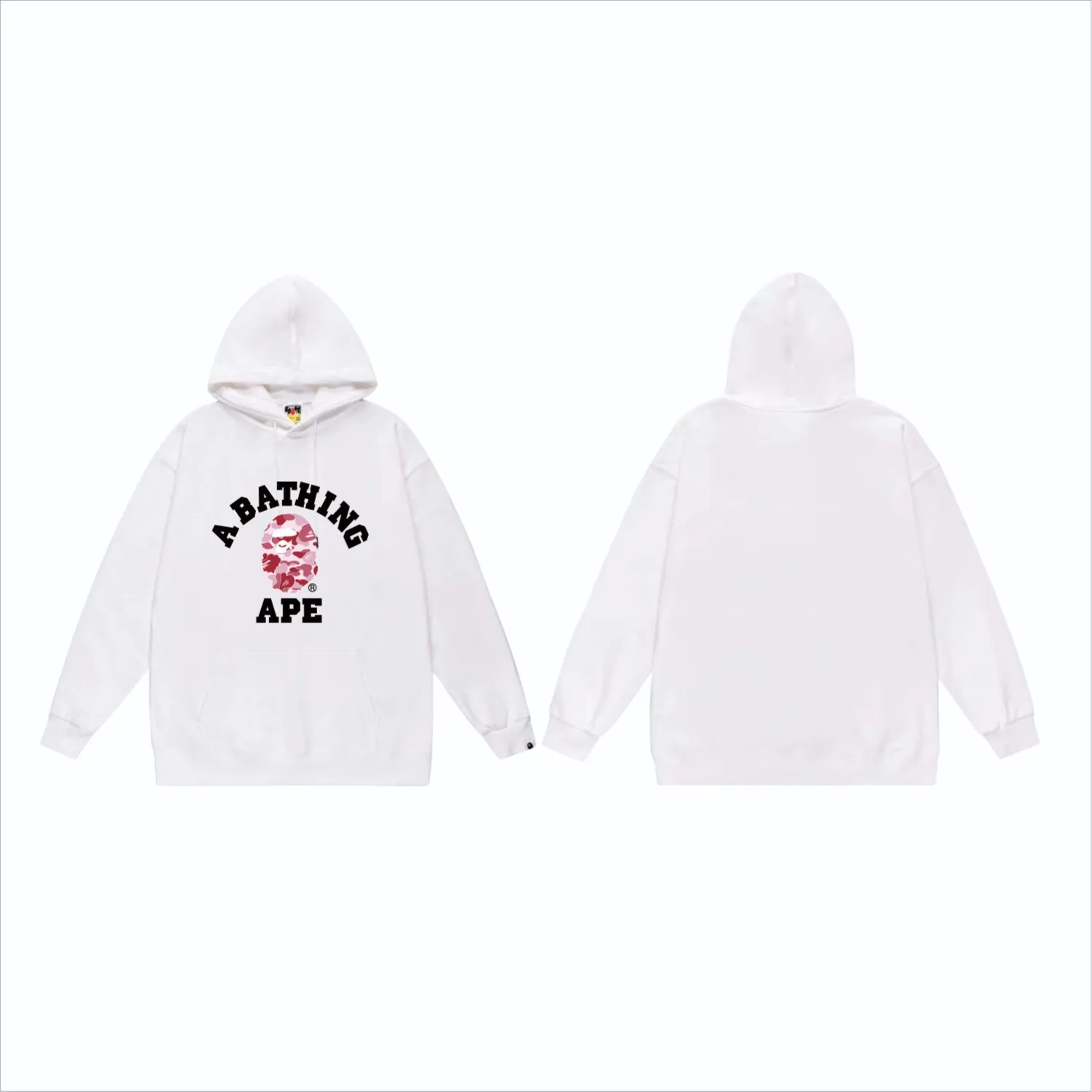 P160 model number SC866# terry 80 plus velvet 90 (top version) BAPE ape head classic letter camouflage printed hooded sweatshirt. Made of 380 grams of large terry (drop shoulder large version) fabric. The texture is soft and does not pill. Imported environmentally friendly printing glue. The pattern is bright and three-dimensional. Quality 💥Same style for men and women. The upper body is trendy. Colors: black and blue, white and blue, gray and blue, black and pink, white and gray, black and green, white and green, gray and green. Size: S M L XL XXL