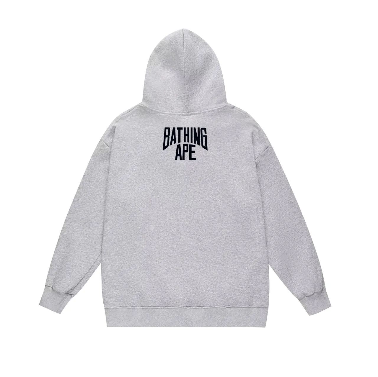 Model No. SC635# Terry p160 plus velvet p180💰 (top version) BAPE black and white threaded ape-man LOGO double-sided printed hooded sweatshirt. Made of 380g large terry 430g silver fox velvet (drop shoulder large version) fabric. The texture is soft and non-pilling. Imported environmentally friendly printing glue. The pattern is bright and three-dimensional. Quality💥Same style for men and women. The upper body is trendy. Color: black white gray Size: S M L XL XXL