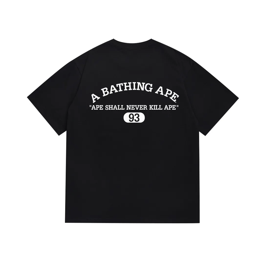 SC076#p110💰 (Top version) BAPE ape head contrast letter printed short-sleeved T-shirt Made of 260 grams of high-quality high-weave pure cotton fabric, double yarn combed, soft texture without pilling, imported environmentally friendly printing glue, bright and three-dimensional pattern, quality 💥Same style for men and women, the upper body is fashionable Color: black white Size: S M L XL XXL