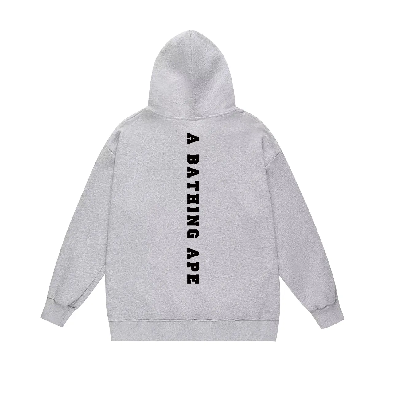 Model No. SC625# terry p160 plus velvet p180💰 (top version) BAPE classic little ape head pattern letter printed hooded sweatshirt. Made of 380g large terry 430g silver fox velvet (drop shoulder large version) fabric. The texture is soft and non-pilling. Imported environmentally friendly printing glue. The pattern is bright and three-dimensional. Quality💥Same style for men and women. The upper body is trendy. Color: black white gray Size: S M L XL XXL