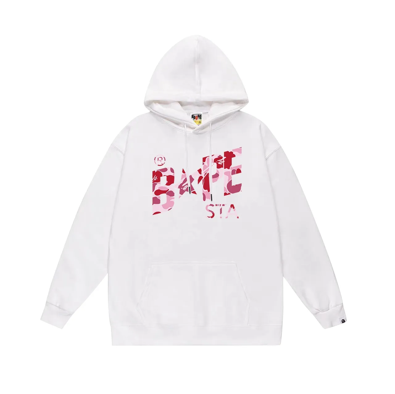 Model No. SC716# Terry p160 plus velvet 180💰 (top version) BAPE camouflage star letter printed hooded sweatshirt Made of 380g large terry (drop shoulder large version) fabric, soft and non-pilling, imported environmentally friendly printing glue, bright and three-dimensional pattern, quality 💥Same style for men and women, the upper body is fashionable Color: black red white red gray red Size: S M L XL XXL
