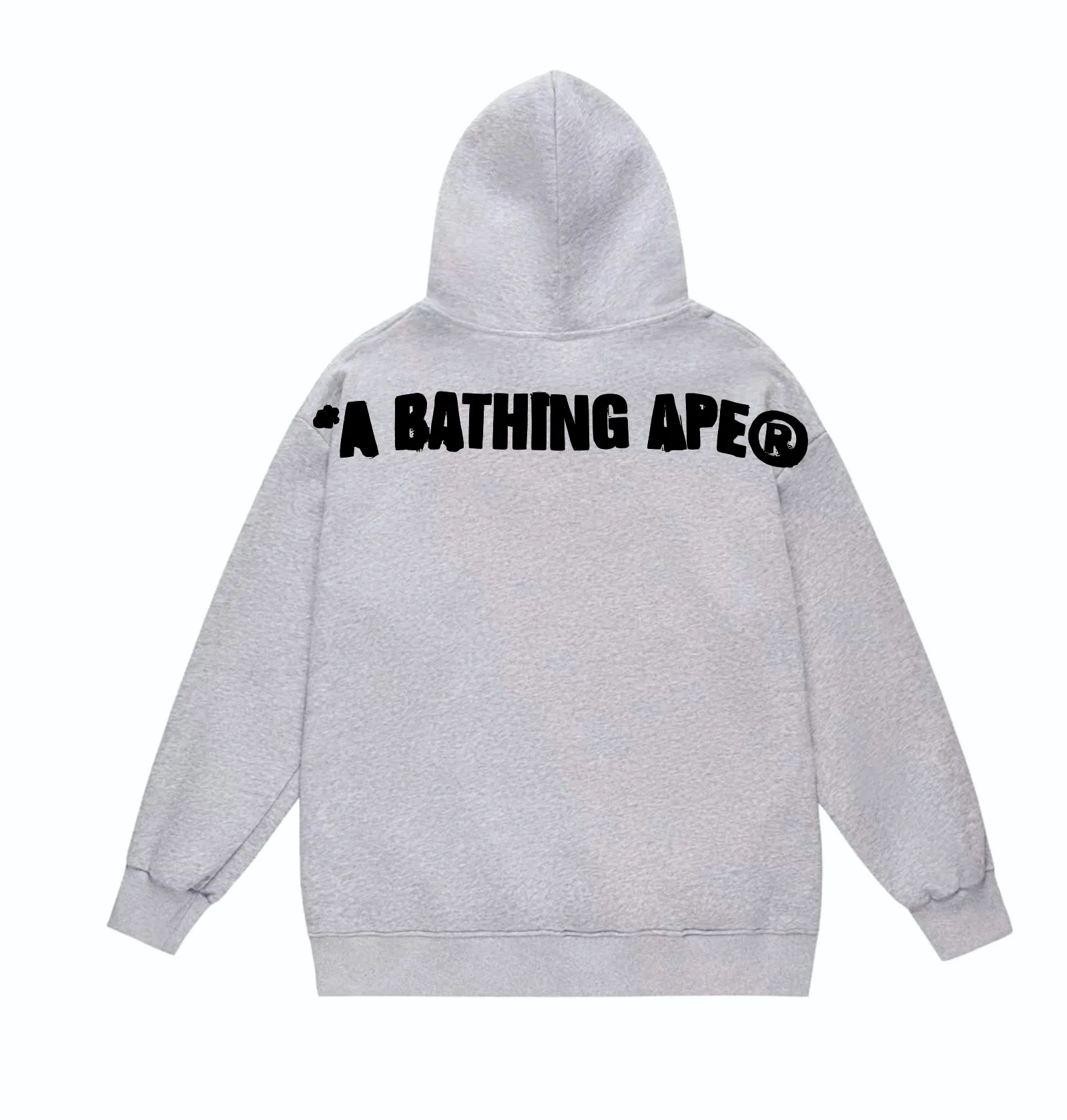 P160 model number SC868# terry 80 plus velvet 90 (top version) BAPE SS24 inkjet feeling ape head letter printed hooded sweatshirt Made of 380 grams of large terry (drop shoulder large version) fabric, soft texture and no pilling Imported environmentally friendly printing glue The pattern is bright and three-dimensional Quality 💥Same style for men and women The upper body is trendy Color: black white gray Size: S M L XL XXL