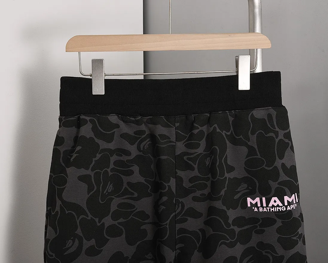P150 Miami - Style No. B201 BAPE×inter MIAMI Messi joint Miami International multi-color camouflage shorts Color: black, white, pink Size: S M L XL XXL