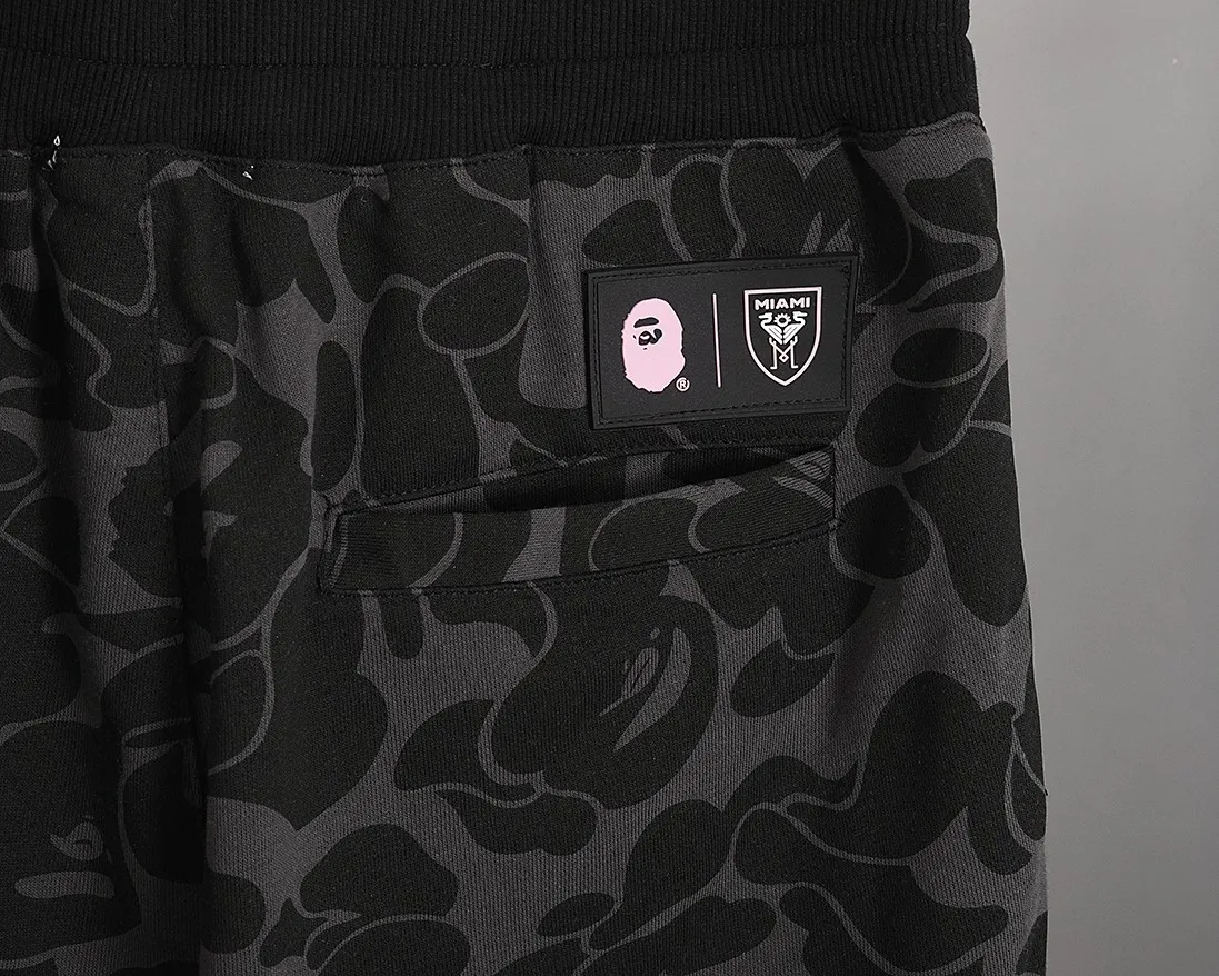 P150 Miami - Style No. B201 BAPE×inter MIAMI Messi joint Miami International multi-color camouflage shorts Color: black, white, pink Size: S M L XL XXL