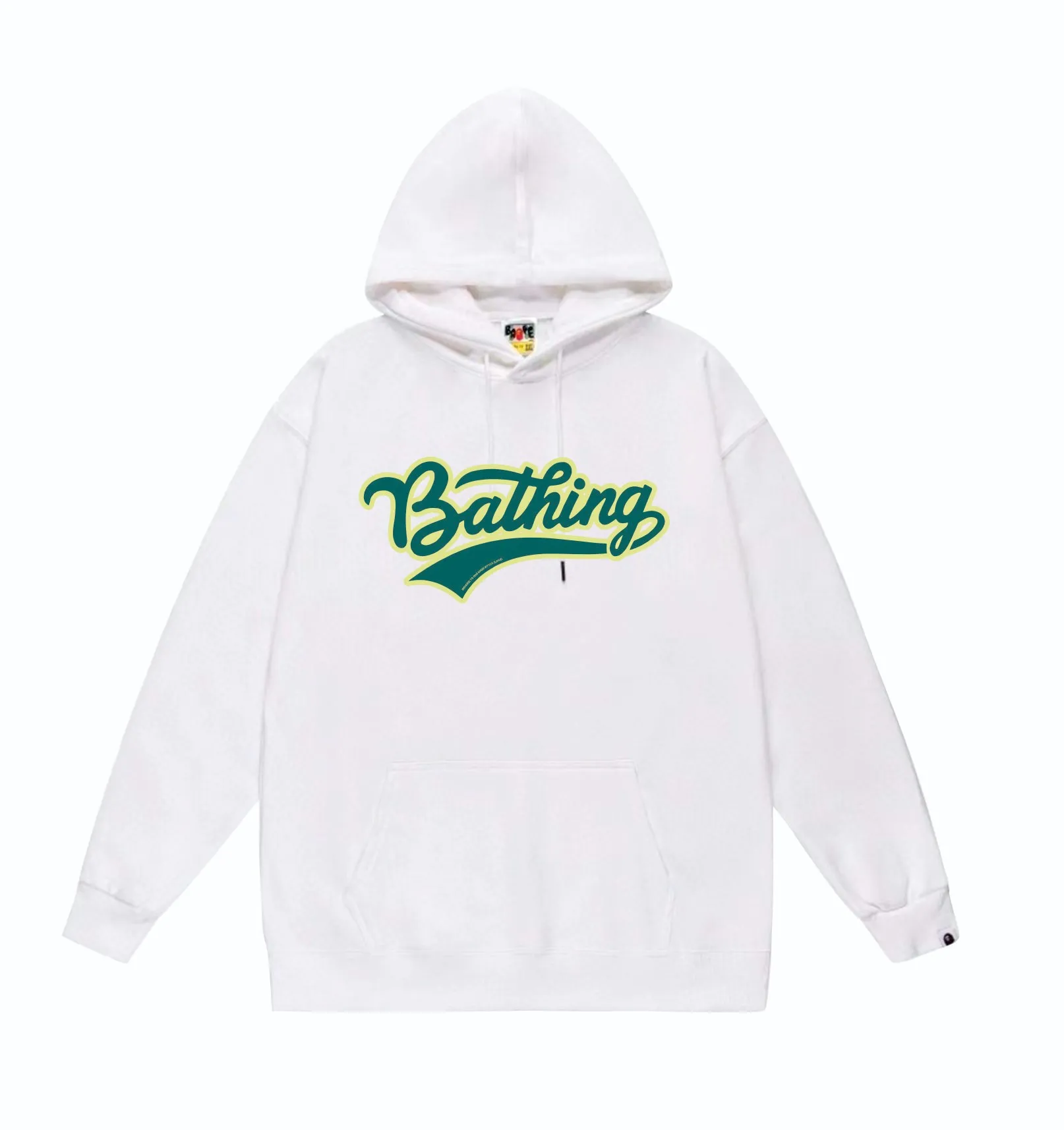 P160 model number SC835# terry 80 plus velvet 90 (top version) BAPE ape head letter printed hooded sweatshirt. Made of 380 grams of large terry (drop shoulder large version) fabric. The texture is soft and non-pilling. Imported environmentally friendly printing glue. The pattern is bright and three-dimensional. Quality 💥Same style for men and women. The upper body is trendy. Color: black white gray Size: S M L XL XXL