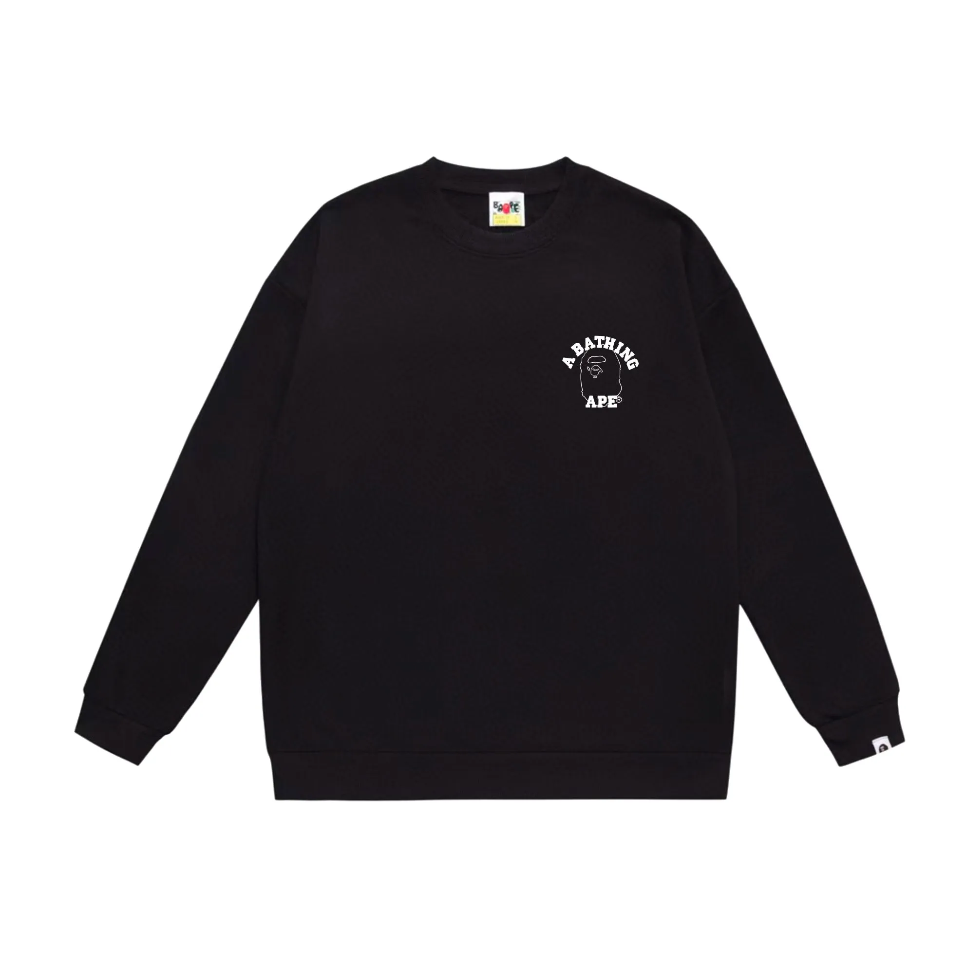 P170 model number SC562# terry 80 plus velvet 85 (top version) BAPE ape head letter back large ape head line printed round neck sweatshirt Made of 350g large terry (drop shoulder large version) fabric, soft texture and no pilling Imported environmentally friendly printing glue The pattern is bright and three-dimensional Quality 💥Same style for men and women The upper body is trendy Color: black white gray Size: S M L XL XXL
