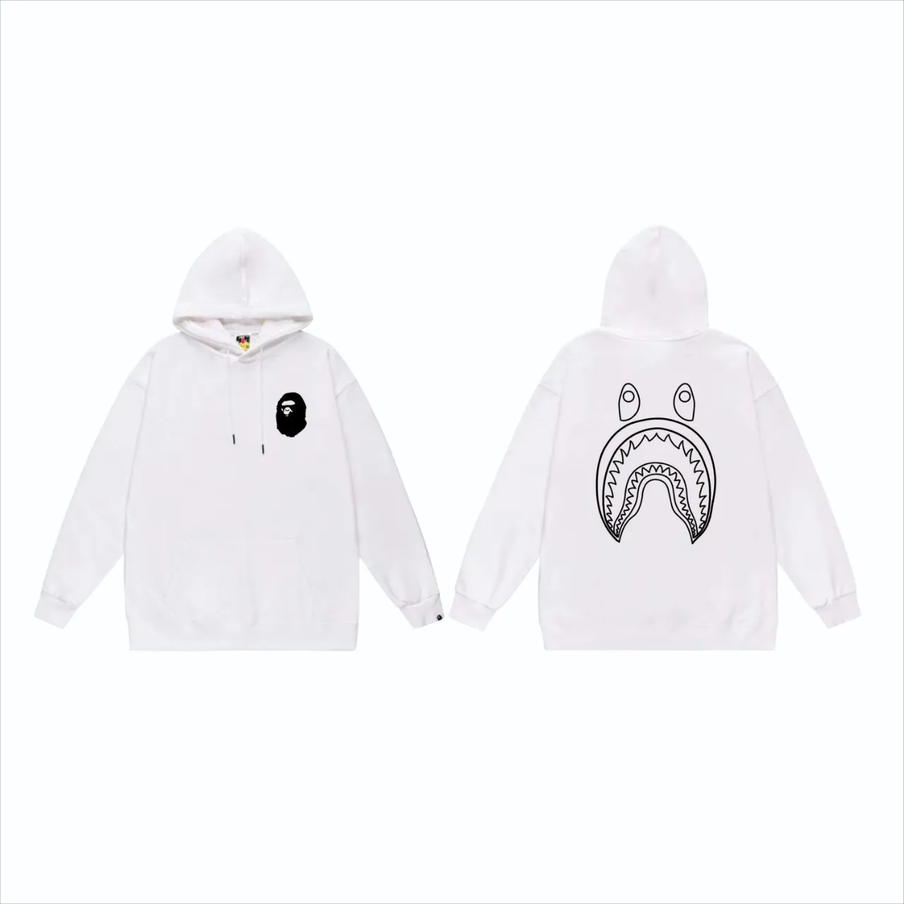 P160 model number SC815# terry 80 plus velvet 90 (top version) BAPE×STUSSY co-branded Stussy letter printed hooded sweatshirt Made of 380g large terry (drop shoulder large version) fabric, soft and non-pilling texture, imported environmentally friendly printing glue, bright and three-dimensional pattern, quality 💥Same style for men and women, the upper body is fashionable Color: black and white, white and black, gray and black, black and red, white and red, gray and red Size: S M L XL XXL