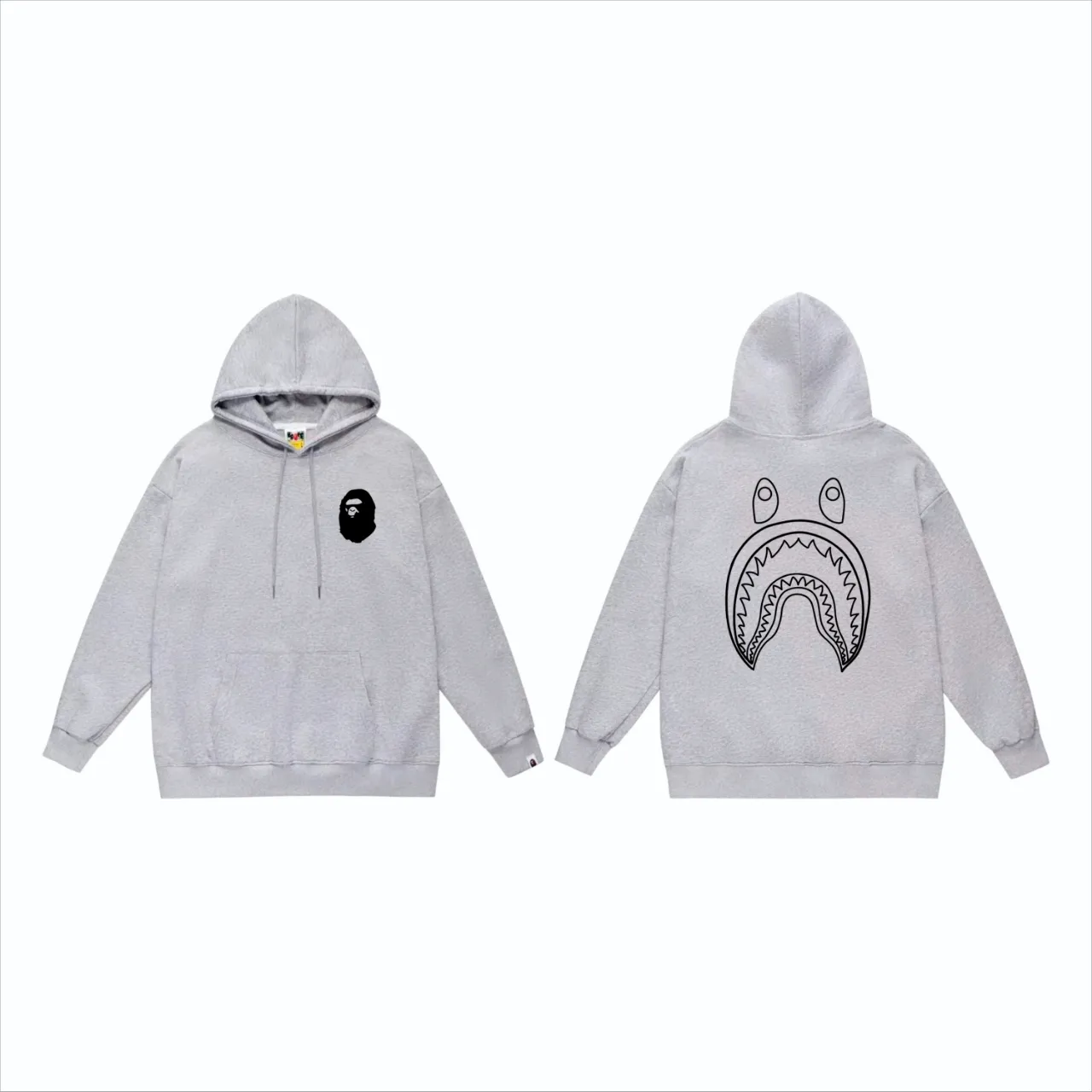 P160 model number SC815# terry 80 plus velvet 90 (top version) BAPE×STUSSY co-branded Stussy letter printed hooded sweatshirt Made of 380g large terry (drop shoulder large version) fabric, soft and non-pilling texture, imported environmentally friendly printing glue, bright and three-dimensional pattern, quality 💥Same style for men and women, the upper body is fashionable Color: black and white, white and black, gray and black, black and red, white and red, gray and red Size: S M L XL XXL
