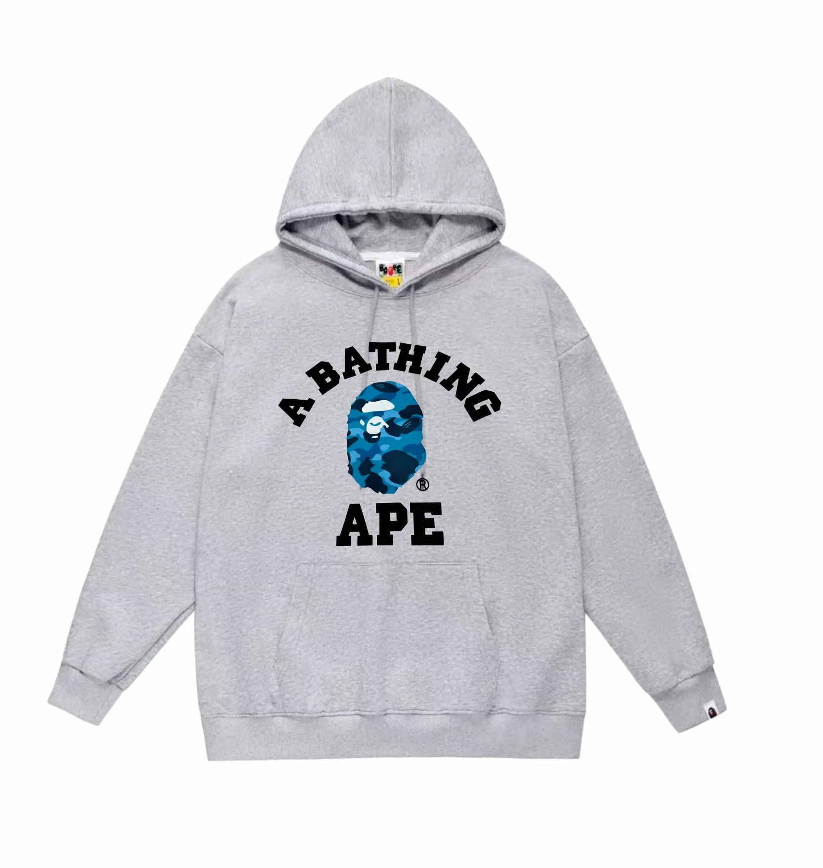 P160 model number SC851# terry 80 plus velvet 90 (top version) BAPE honeycomb camouflage letter ape head print pattern hooded sweatshirt Made of 380 grams of large terry (drop shoulder large version) fabric, soft texture and no pilling Imported environmentally friendly printing glue The pattern is bright and three-dimensional Quality 💥Same style for men and women The upper body is trendy Color: black white gray Size: S M L XL XXL