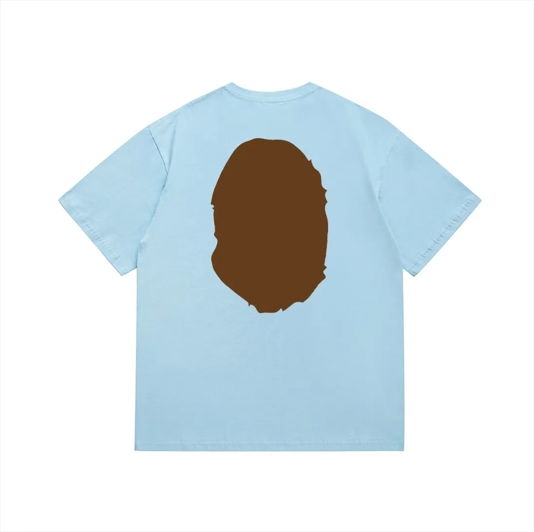 SC175#p110💰 (Top version) BAPE classic front and back great ape head printed short-sleeved T-shirt Made of 260 grams of high-quality high-weave pure cotton fabric, double yarn combed, soft texture without pilling, imported environmentally friendly printing glue, bright and three-dimensional pattern, quality 💥unisex style, the upper body is trendy Color: black, white, apricot, green, red, purple, pink, dark gray, coffee, fluorescent green, floral gray, grass green, raspberry Burgundy Lake Blue Sky Blue Khaki Navy Blue Klein Blue Dragon Fruit Color Size: S M L XL XXL
