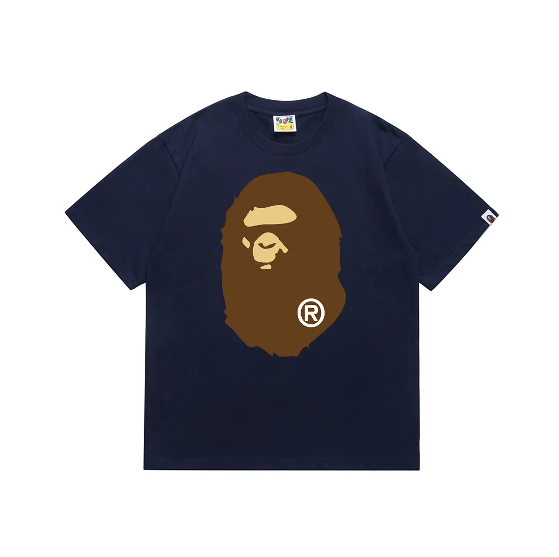 SC175#p110💰 (Top version) BAPE classic front and back great ape head printed short-sleeved T-shirt Made of 260 grams of high-quality high-weave pure cotton fabric, double yarn combed, soft texture without pilling, imported environmentally friendly printing glue, bright and three-dimensional pattern, quality 💥unisex style, the upper body is trendy Color: black, white, apricot, green, red, purple, pink, dark gray, coffee, fluorescent green, floral gray, grass green, raspberry Burgundy Lake Blue Sky Blue Khaki Navy Blue Klein Blue Dragon Fruit Color Size: S M L XL XXL