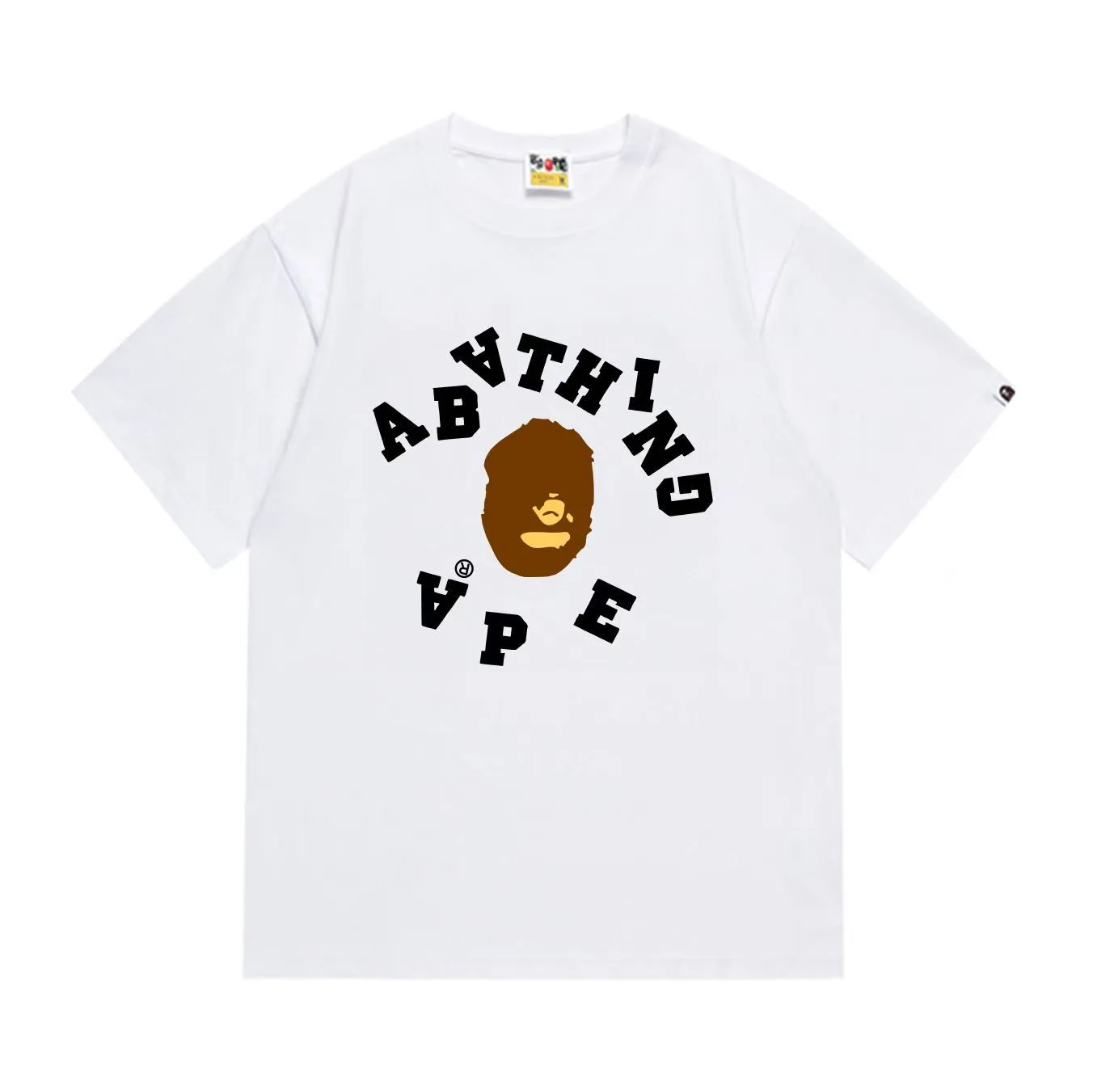 SC282#p110💰 (top version) BAPE uses 260 grams of high-quality high-weave pure cotton fabric, double yarn combed, soft and non-pilling texture, imported environmentally friendly printing glue, bright and three-dimensional pattern, quality 💥Same style for men and women, the upper body is fashionable Color: Black White Size: S M L XL XXL
