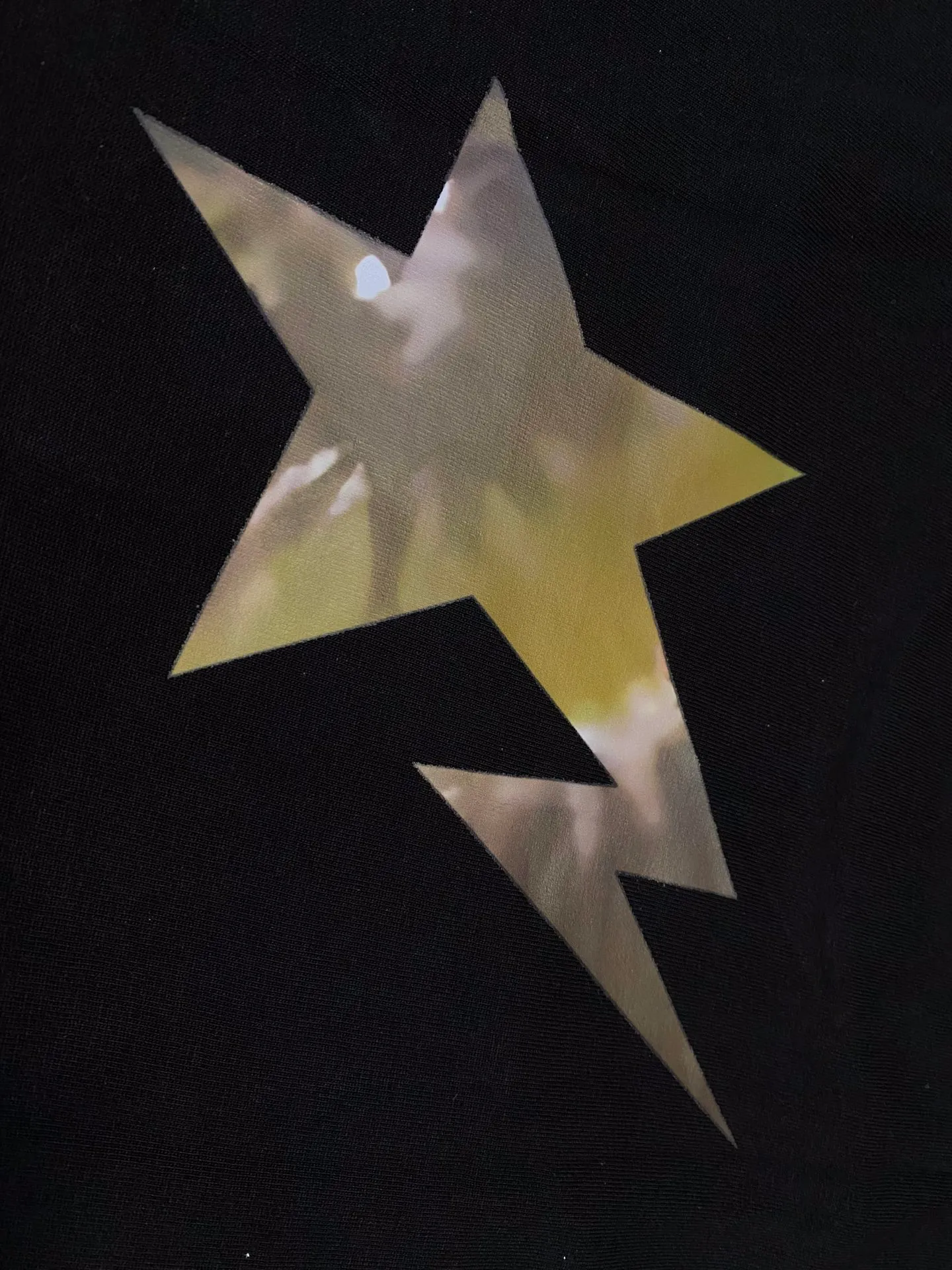 SC114#p110💰 (top version) BAPE tie-dye letter star printed short-sleeved T-shirt Made of 260 grams of high-quality high-weave pure cotton fabric, double yarn combed, soft texture and no pilling Imported environmentally friendly printing glue, bright and three-dimensional pattern, quality 💥Same style for men and women, the upper body is fashionable Color: black white Size: S M L XL XXL