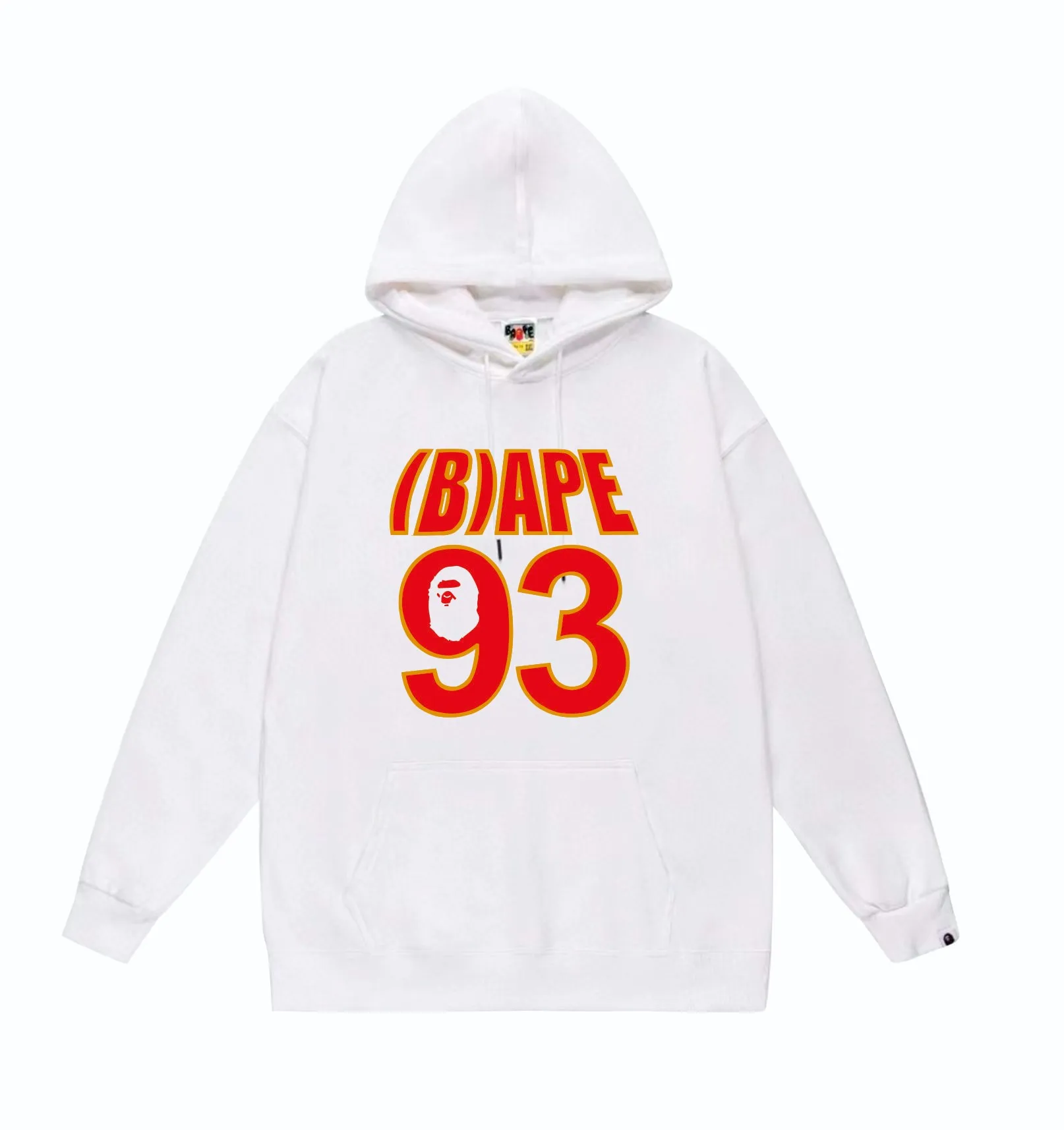P160 model number SC830# terry 80 plus velvet 90 (top version) BAPE ape head WGM alphanumeric print pattern hooded sweatshirt. Made of 380g large terry (drop shoulder large version) fabric, soft texture and no pilling. Imported environmentally friendly printing glue. Bright and three-dimensional pattern. Quality 💥Same style for men and women. The upper body is trendy. Color: Black White Gray Size: S M L XL XXL