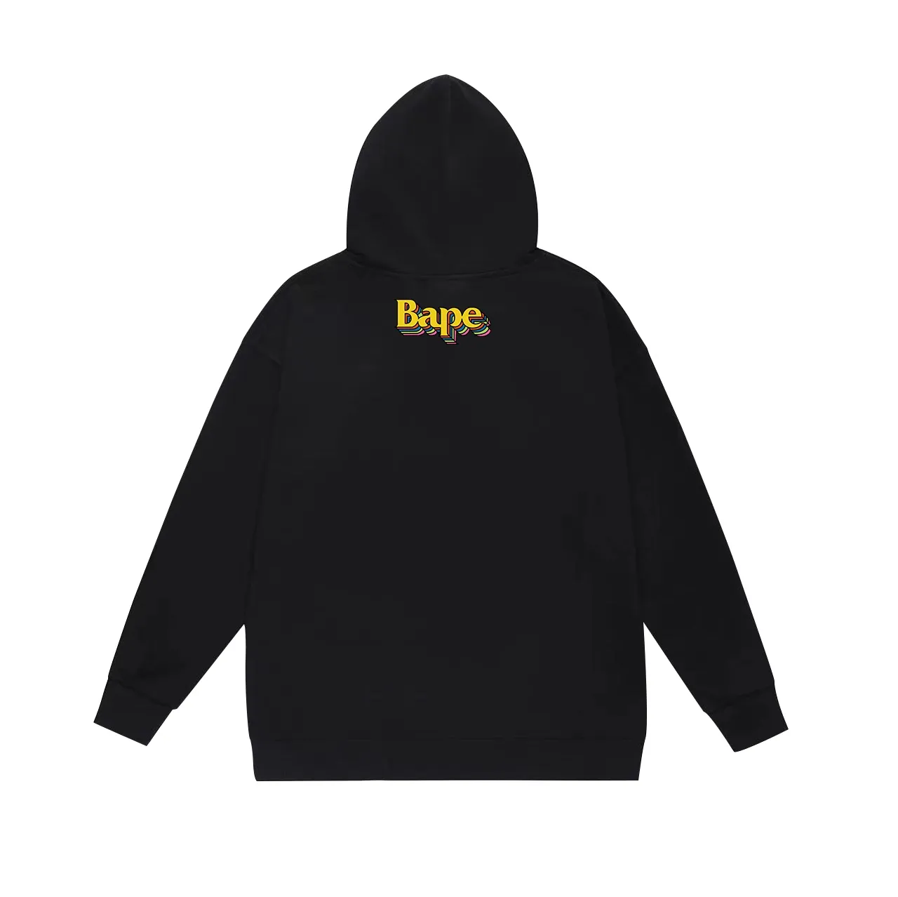 Model No. SC685# terry p160 plus velvet p180💰 (top version) BAPE ape head color letter three-dimensional effect printed hooded sweatshirt. Made of 380g large terry 430g silver fox velvet (drop shoulder large version) fabric. The texture is soft and non-pilling. Imported environmentally friendly printing glue. The pattern is bright and three-dimensional. Quality💥Same style for men and women. The upper body is trendy. Color: black white gray Size: S M L XL XXL
