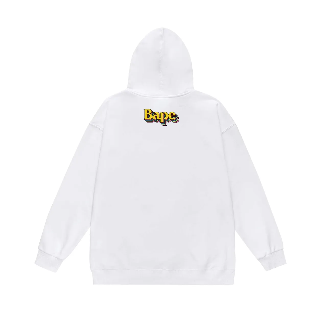 Model No. SC685# terry p160 plus velvet p180💰 (top version) BAPE ape head color letter three-dimensional effect printed hooded sweatshirt. Made of 380g large terry 430g silver fox velvet (drop shoulder large version) fabric. The texture is soft and non-pilling. Imported environmentally friendly printing glue. The pattern is bright and three-dimensional. Quality💥Same style for men and women. The upper body is trendy. Color: black white gray Size: S M L XL XXL