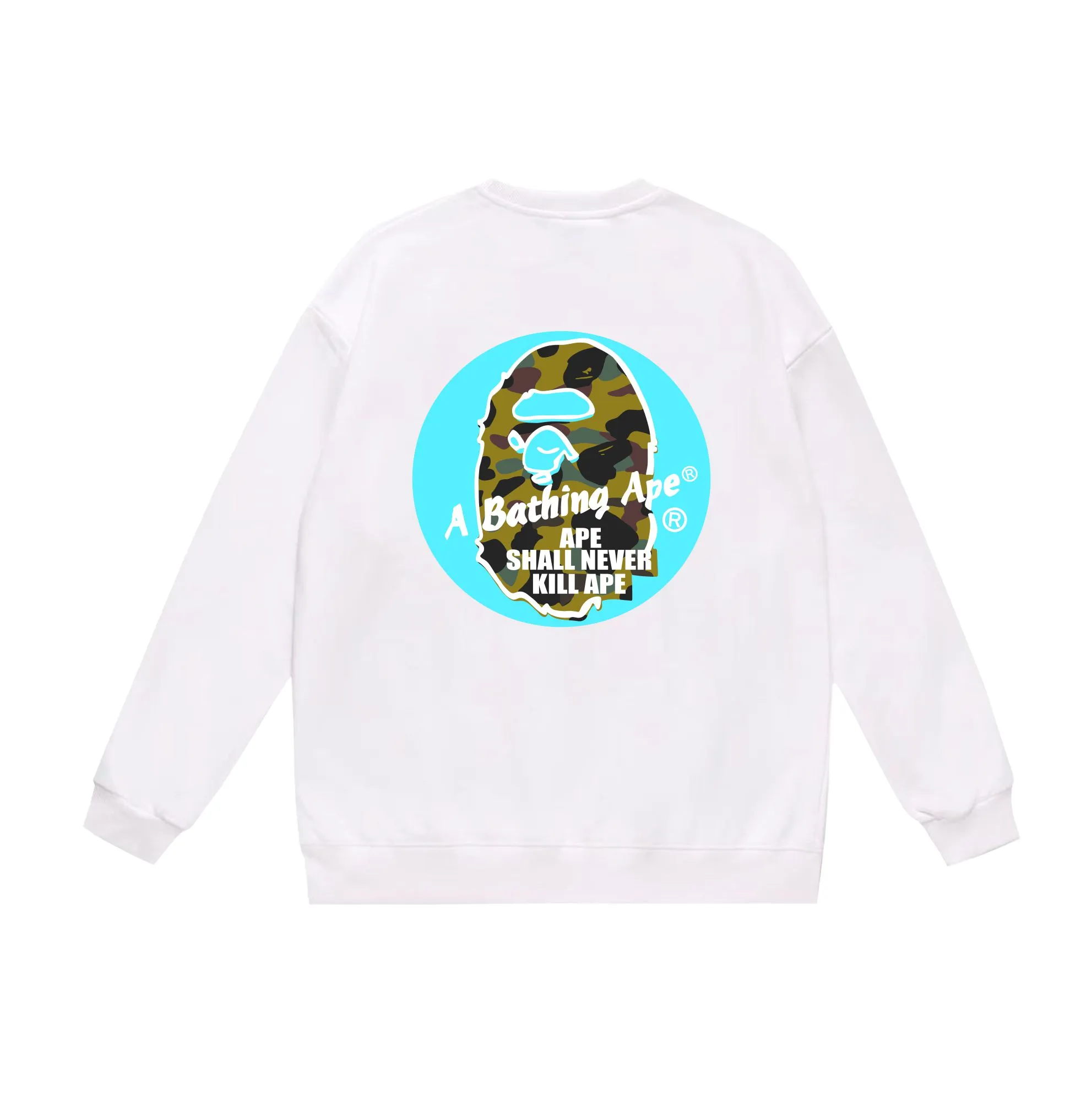 P150 model number SC505# terry 75 plus velvet 80 (top version) BAPE×STUSSY co-branded Stussy letter round neck sweatshirt Made of 350g large terry (drop shoulder large version) fabric, soft and non-pilling, imported environmentally friendly printing glue, bright and three-dimensional pattern, quality 💥Same style for men and women, the upper body is fashionable Color: black and blue, white and blue, gray and blue, black and red, white and red, gray and red Size: S M L XL XXL