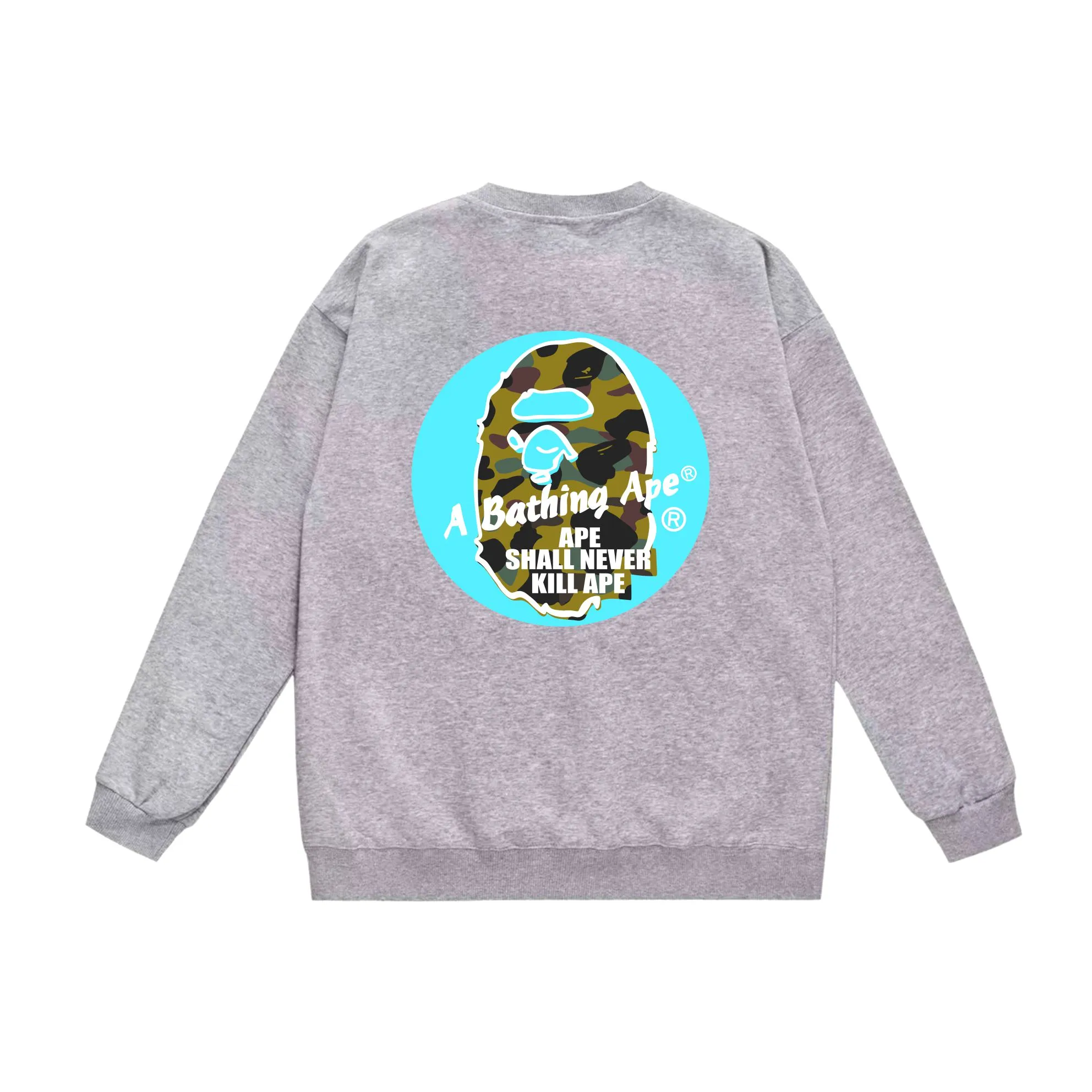 P150 model number SC505# terry 75 plus velvet 80 (top version) BAPE×STUSSY co-branded Stussy letter round neck sweatshirt Made of 350g large terry (drop shoulder large version) fabric, soft and non-pilling, imported environmentally friendly printing glue, bright and three-dimensional pattern, quality 💥Same style for men and women, the upper body is fashionable Color: black and blue, white and blue, gray and blue, black and red, white and red, gray and red Size: S M L XL XXL