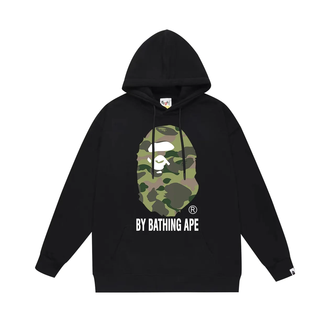 Model No. SC729# Terry p160 plus velvet 180💰 (top version) BAPE camouflage ape head letter printed hooded sweatshirt Made of 380g large terry (drop shoulder large version) fabric, soft texture and no pilling Imported environmentally friendly printing glue The pattern is bright and three-dimensional Quality💥Same style for men and women The upper body is trendy Color: black white gray Size: S M L XL XXL