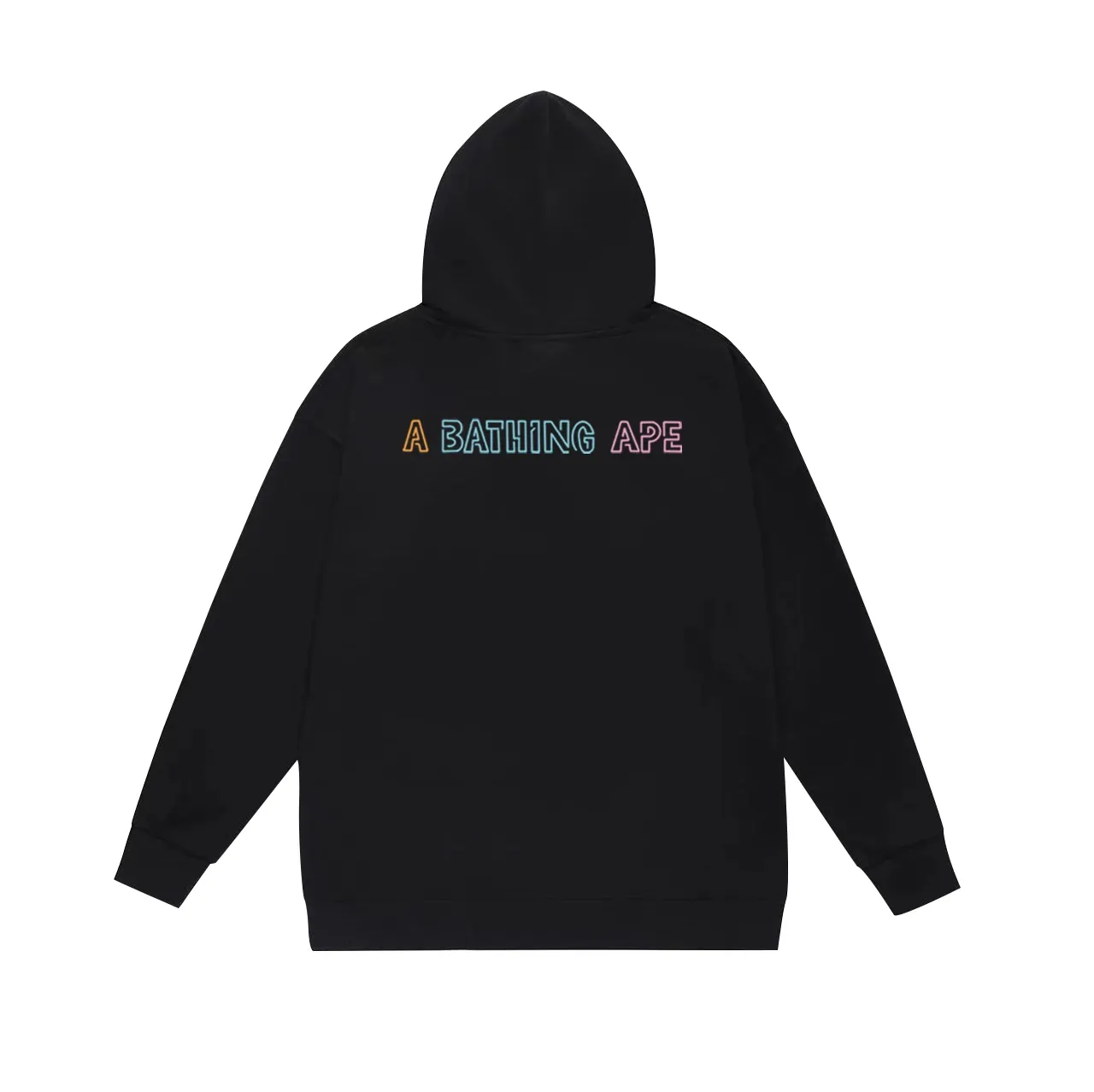 Model No. SC621#terry p160 plus velvet p180💰 (top version) BAPE ape head letter printed hooded sweatshirt. Made of 380g large terry 430g silver fox velvet (drop shoulder large version) fabric. The texture is soft and non-pilling. Imported environmentally friendly printing glue. The pattern is bright and three-dimensional. Quality💥Same style for men and women. The upper body is trendy. Color: black white gray Size: S M L XL XXL