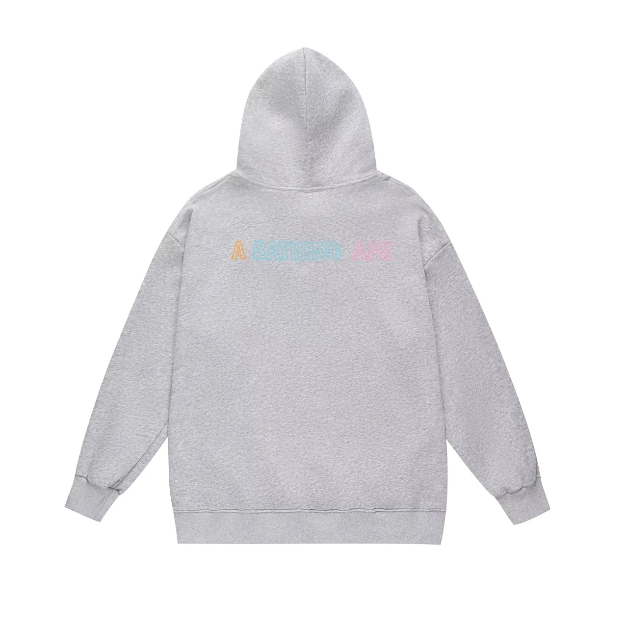 Model No. SC621#terry p160 plus velvet p180💰 (top version) BAPE ape head letter printed hooded sweatshirt. Made of 380g large terry 430g silver fox velvet (drop shoulder large version) fabric. The texture is soft and non-pilling. Imported environmentally friendly printing glue. The pattern is bright and three-dimensional. Quality💥Same style for men and women. The upper body is trendy. Color: black white gray Size: S M L XL XXL