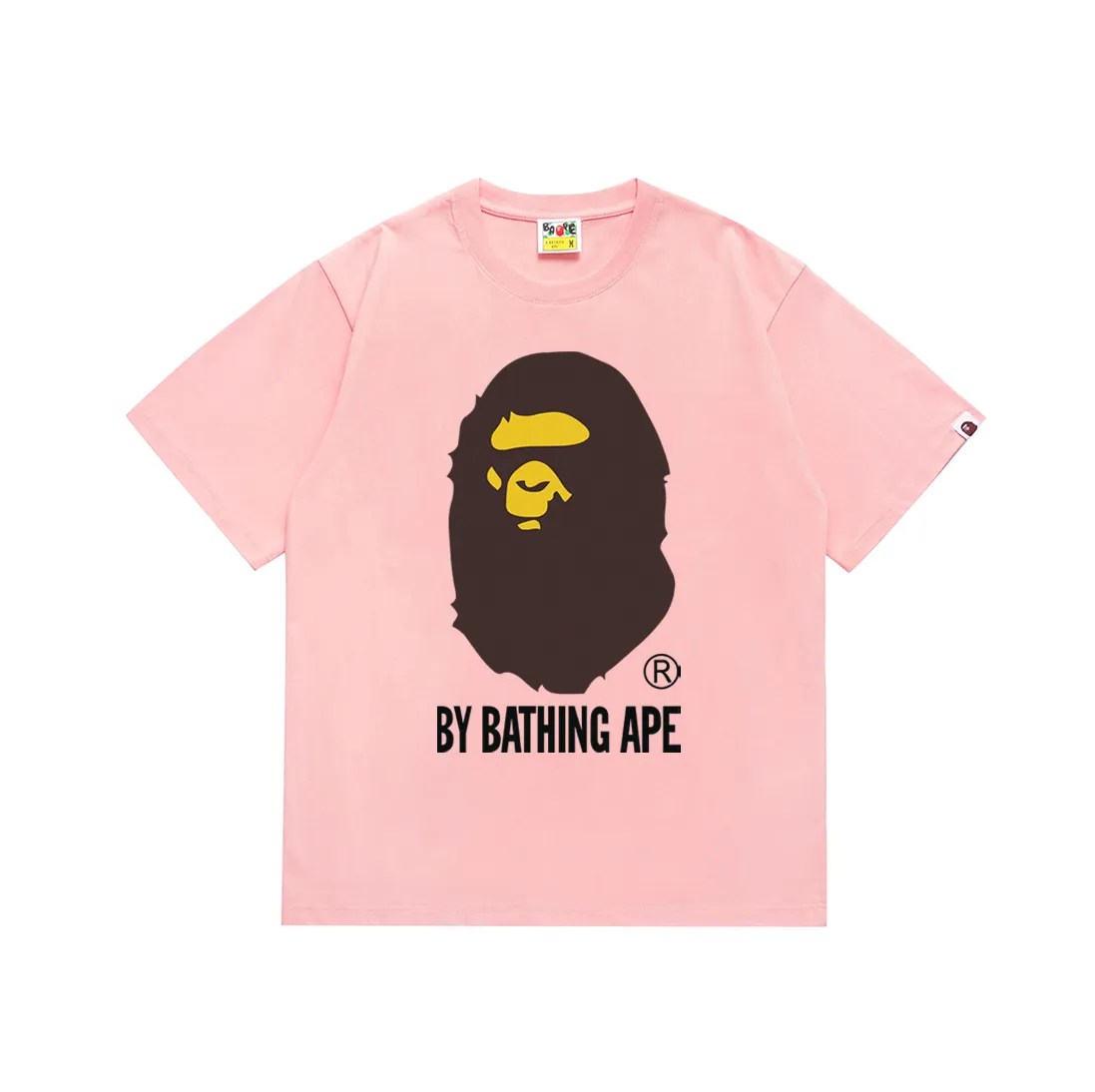 SC040#p110💰 (Top version) BAPE Ape Man's Big Head classic reproduction printed short-sleeved T-shirt Made of 260 grams of high-quality high-weave pure cotton fabric, double yarn combed, soft texture without pilling, imported environmentally friendly printing glue, bright and three-dimensional pattern, quality 💥unisex style, the upper body is trendy Color: black, white, red, pink, navy, coffee, khaki, light blue, Klein blue, grass green, burgundy, purple (12 colors) Size: S M L XL XXL