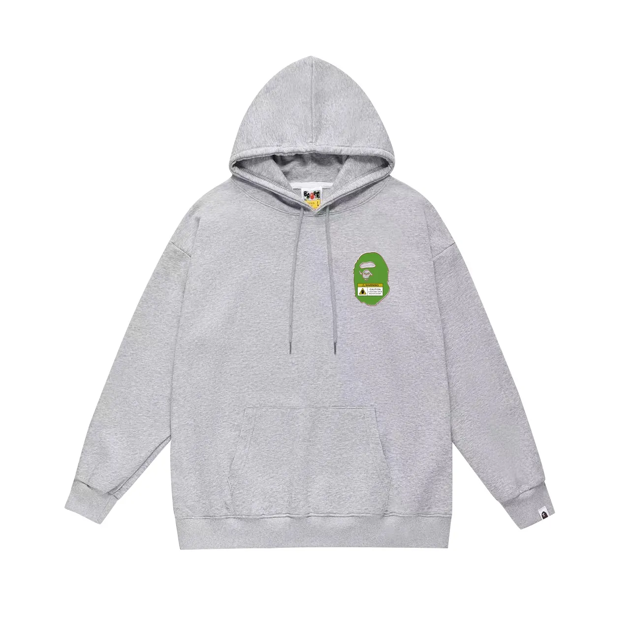 Model number SC631#terry p160 plus velvet p180💰 (top version) BAPE✖️GENERAL SPLAY camouflage ape head general double-sided printed hooded sweatshirt. Made of 380g large terry 430g silver fox velvet (drop shoulder large version) fabric. The texture is soft and non-pilling. Imported environmentally friendly printing glue. The pattern is bright and three-dimensional. Quality💥Same style for men and women. The upper body is trendy. Color: black white gray Size: S M L XL XXL