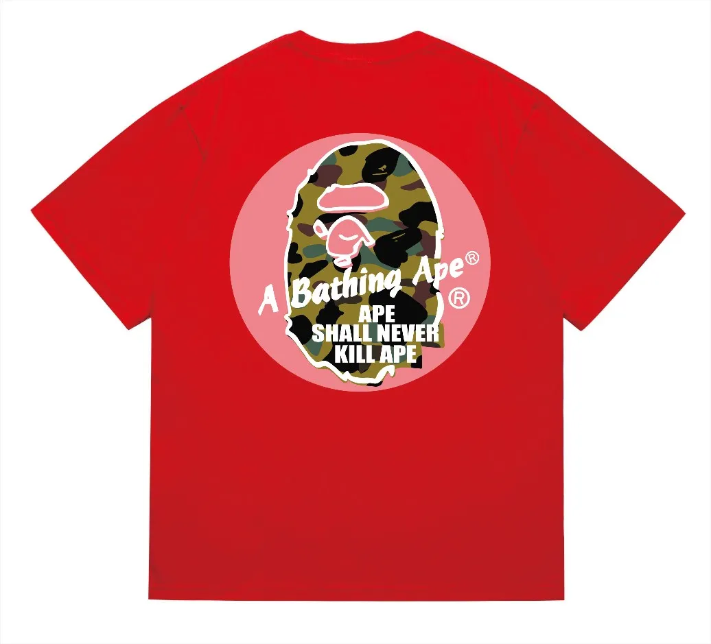 SC205#p110💰 (top version) BAPE×Stussy co-branded Stussy letter ape print T-shirt Made of 260 grams of high-quality high-weave pure cotton fabric, double yarn combed, soft texture without pilling, imported environmentally friendly printing glue, bright and three-dimensional pattern, quality 💥Same style for men and women, the upper body is fashionable Color: black and blue, gray and blue, pink and blue, red and blue, white and blue, white pink, gray pink, pink, red pink, black pink Size: S M L XL XXL
