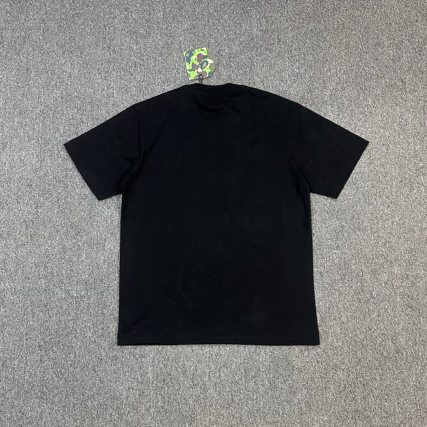 💰140 BAPE SS25 ABC CAMO series Cartoon ape orangutan pattern printing 280g weight linen cotton fabric ZP version Couple model: S-XXL [black pink white pink black blue white blue black green white green]