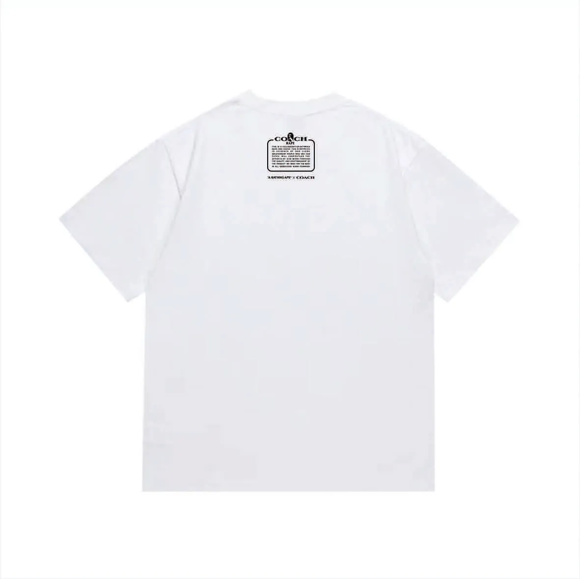 SC1029#p110💰 (top version) BAPE uses 260 grams of high-quality high-weave pure cotton fabric, double yarn combed, soft texture and no pilling, imported environmentally friendly printing glue, bright and three-dimensional pattern, quality 💥Same style for men and women, the upper body is fashionable Color: black white Size: S M L XL XXL