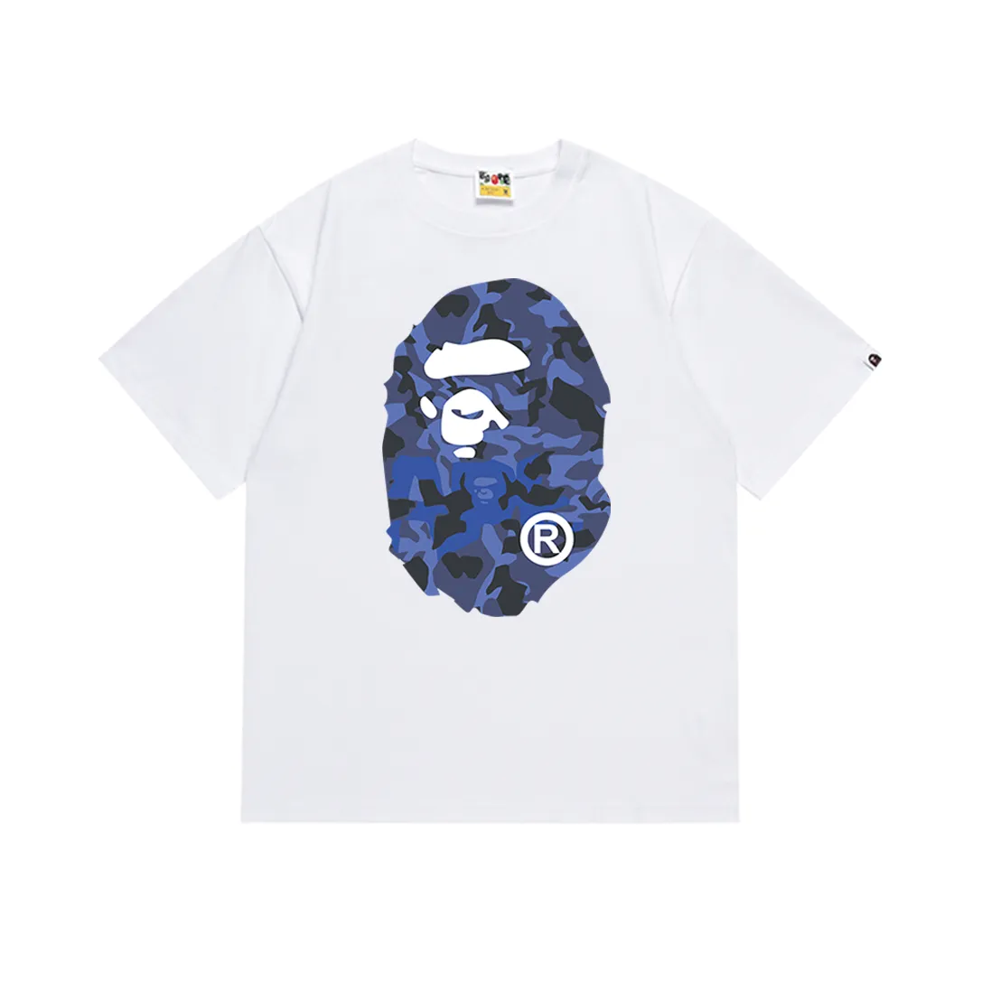 P110 SC028# (top version) BAPE letters desert camouflage ape head double-sided printed short-sleeved T-shirt. Made of 260 grams of high-quality high-weave pure cotton fabric. Double yarn combed. The texture is soft and non-pilling. Imported environmentally friendly printing glue. The pattern is bright and three-dimensional. Quality 💥Same style for men and women. The upper body is trendy. Color: black and white. Size: S M L XL XXL