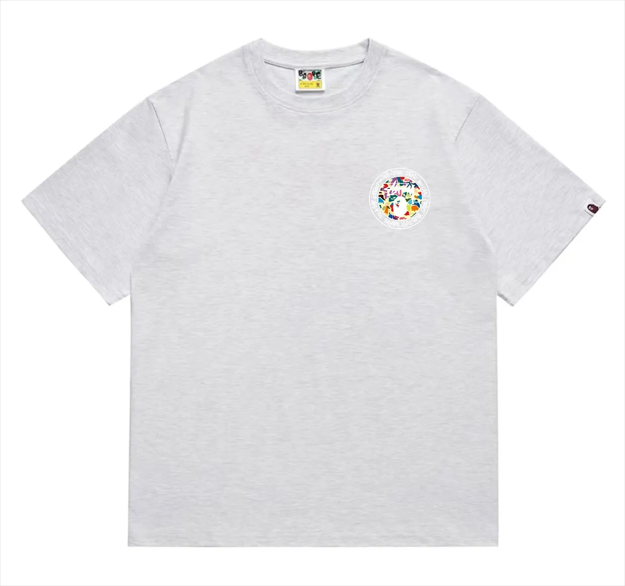 SC217#p110💰 (Top version) BAPE×Stussy co-branded Stussy letter ape print T-shirt Made of 260 grams of high-quality high-weave pure cotton fabric, double yarn combed, soft texture and no pilling Imported environmentally friendly printing glue, bright and three-dimensional pattern, quality 💥Same style for men and women, the upper body is fashionable Color: black and white print, gray and white print, pink and white print, red and white print, white and black print, gray and black print, red and black print Pink and black print Size: S M L XL XXL