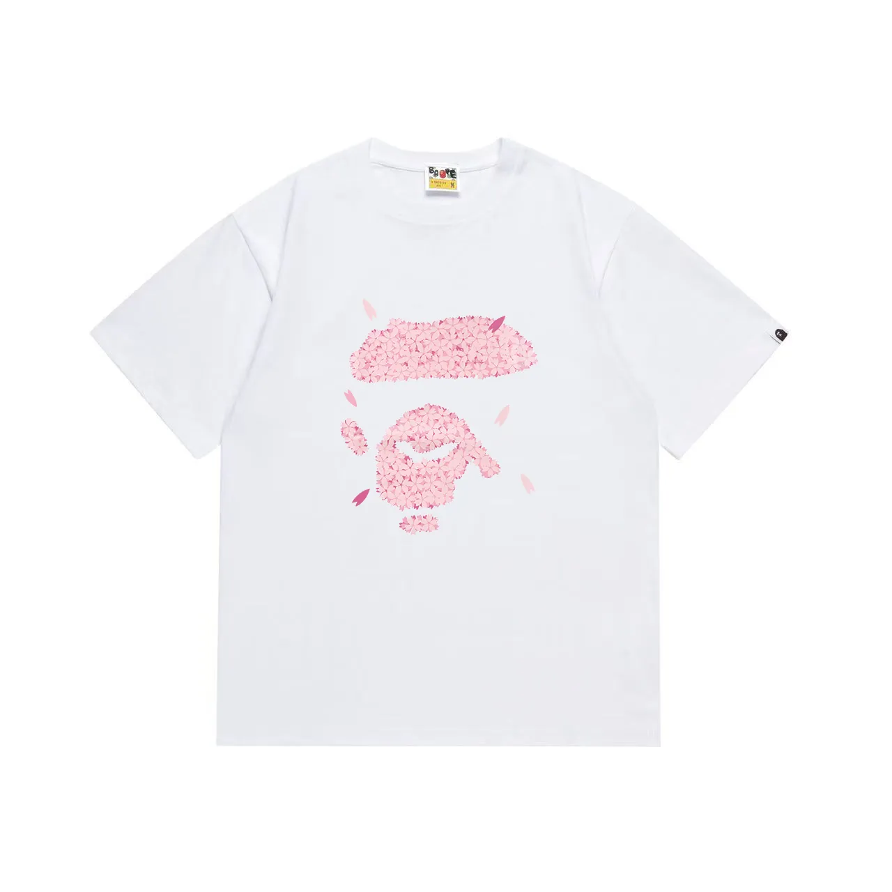 SC1032#p110💰 (top version) BAPE uses 260 grams of high-quality high-weave pure cotton fabric, double yarn combed, soft texture and no pilling, imported environmentally friendly printing glue, bright and three-dimensional pattern, quality 💥Same style for men and women, the upper body is fashionable Color: black white Size: S M L XL XXL