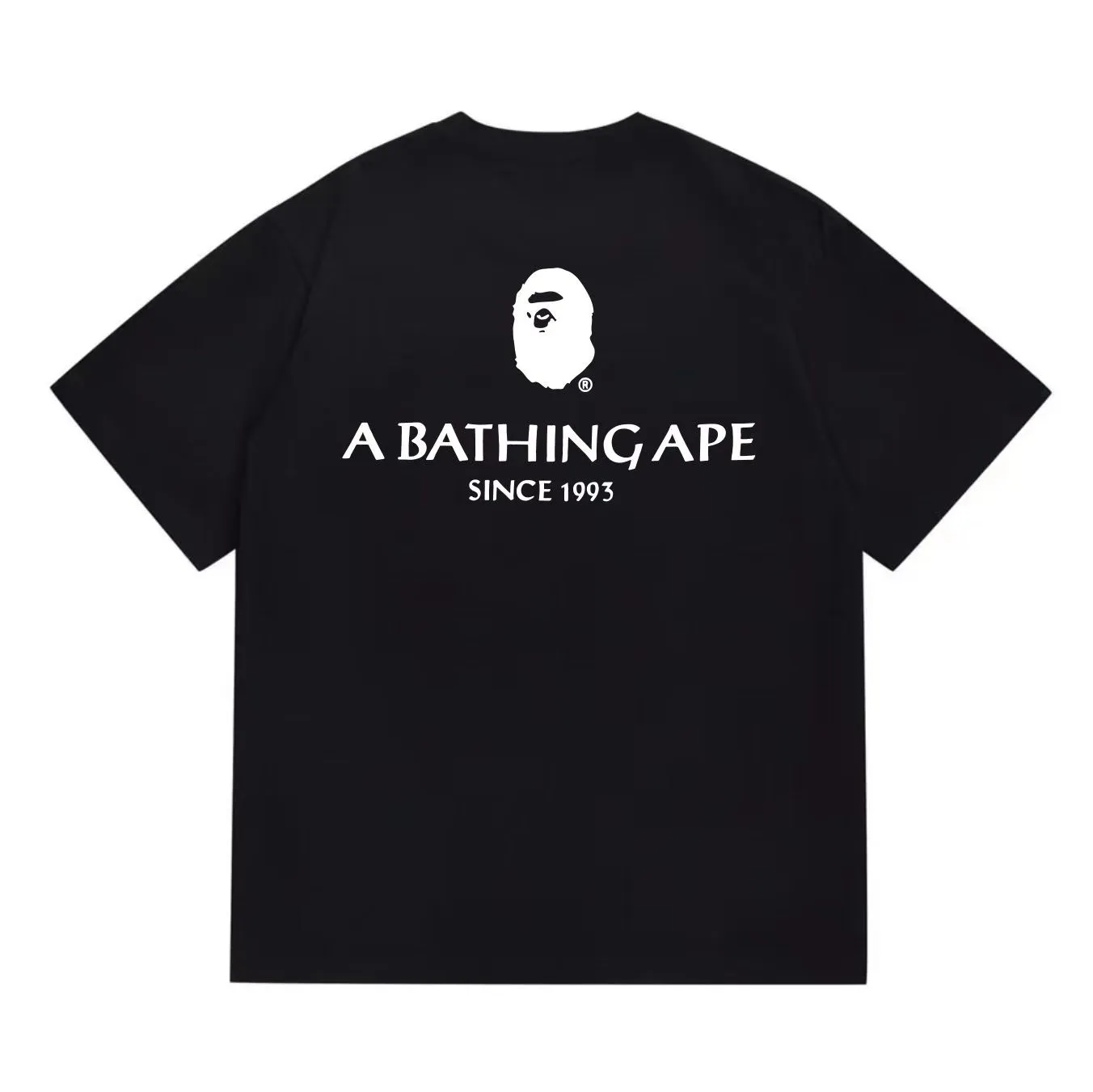 SC1021#p110💰 (top version) BAPE uses 260 grams of high-quality high-weave pure cotton fabric, double yarn combed, soft and non-pilling texture, imported environmentally friendly printing glue, bright and three-dimensional pattern, quality 💥Same style for men and women, the upper body is trendy Color: Black White Size: S M L XL XXL