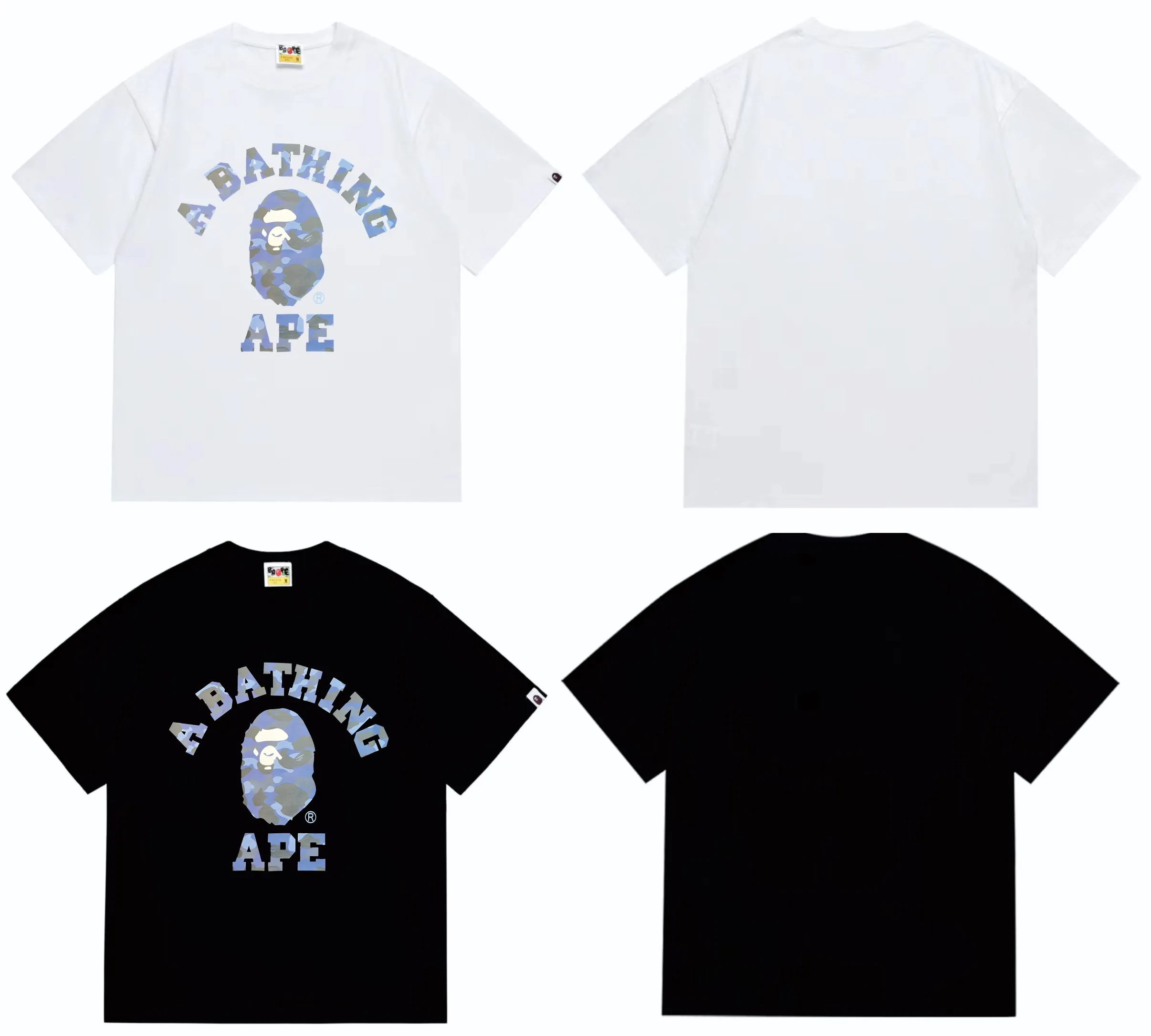 SC249#p110💰 (top version) BAPE camouflage ape head letter printed short-sleeved T-shirt Made of 260 grams of high-quality high-weave pure cotton fabric, double yarn combed, soft texture without pilling, imported environmentally friendly printing glue, bright and three-dimensional pattern, quality 💥unisex style, the upper body is fashionable Color: black red white red black purple white purple black yellow white yellow black blue white blue black camouflage green white camouflage green Size: S M L XL XXL