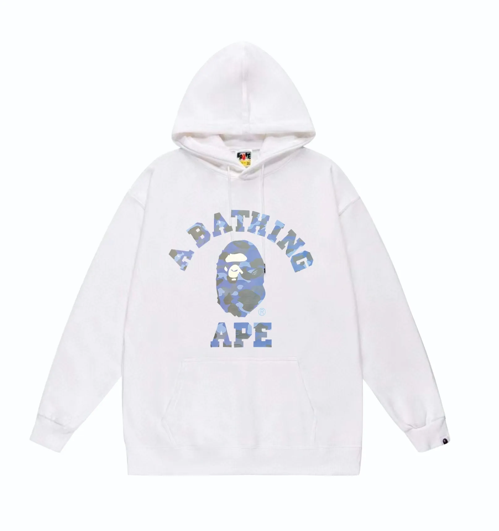 P160 model number SC849# terry 80 plus velvet 90 (top version) BAPE camouflage ape head letter print pattern hooded sweatshirt. Made of 380g large terry (drop shoulder large version) fabric, soft texture and no pilling. Imported environmentally friendly printing glue. Bright and three-dimensional pattern. Quality 💥Same style for men and women. The upper body is trendy. Color: black camouflage, white camouflage, gray camouflage, black and red, white and red, gray and red, black and blue, white and blue. Gray blue Black purple White purple Gray purple Black and yellow White and yellow Gray and yellow Size: S M L XL XXL