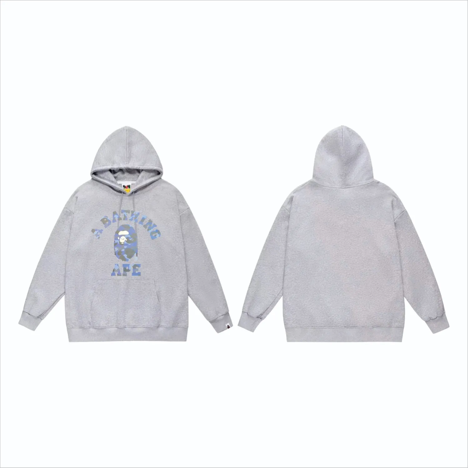 P160 model number SC849# terry 80 plus velvet 90 (top version) BAPE camouflage ape head letter print pattern hooded sweatshirt. Made of 380g large terry (drop shoulder large version) fabric, soft texture and no pilling. Imported environmentally friendly printing glue. Bright and three-dimensional pattern. Quality 💥Same style for men and women. The upper body is trendy. Color: black camouflage, white camouflage, gray camouflage, black and red, white and red, gray and red, black and blue, white and blue. Gray blue Black purple White purple Gray purple Black and yellow White and yellow Gray and yellow Size: S M L XL XXL