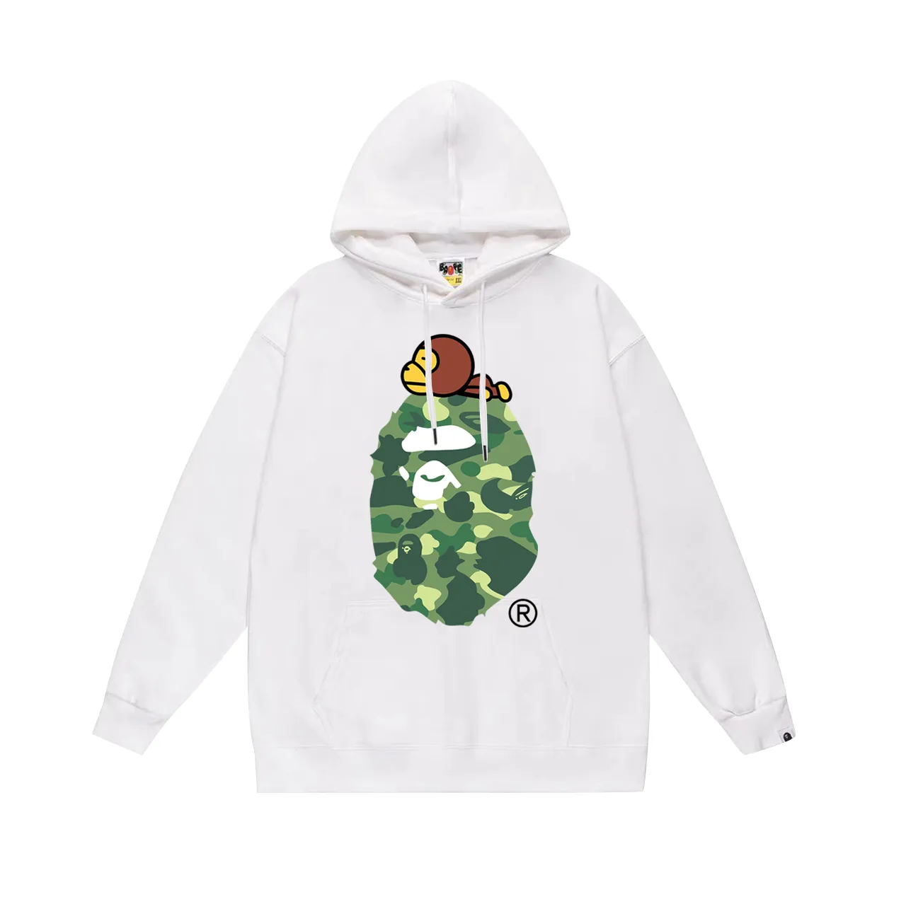 P160 model number SC763# terry 80 plus velvet 90 (top version) BAPE monkey and ape combination printed hooded sweatshirt. Made of 380g large terry (drop shoulder large version) fabric, soft texture and no pilling. Imported environmentally friendly printing glue. Bright and three-dimensional pattern. Quality 💥Same style for men and women. The upper body is fashionable. Color: black and red, white and red, gray and red, black and blue, white and blue, gray and blue, black and green, white and green, gray and green, black and purple. White purple gray purple Size: S M L XL XXL