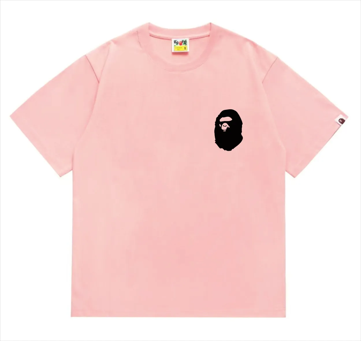 SC215#p110💰 (top version) BAPE×Stussy co-branded Stussy letter ape print T-shirt Made of 260 grams of high-quality high-weave pure cotton fabric, double yarn combed, soft texture without pilling, imported environmentally friendly printing glue, bright and three-dimensional pattern, quality 💥Same style for men and women, the upper body is fashionable Color: black and red print, white and red print, gray and red print, pink print, black and white print, gray and white print, pink and white print Red and white printing White and black printing Gray and black printing Red and black printing Pink and black printing Size: S M L XL XXL