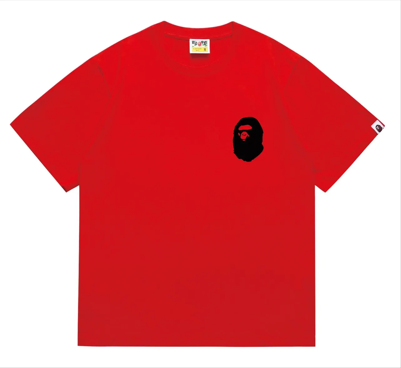 SC215#p110💰 (top version) BAPE×Stussy co-branded Stussy letter ape print T-shirt Made of 260 grams of high-quality high-weave pure cotton fabric, double yarn combed, soft texture without pilling, imported environmentally friendly printing glue, bright and three-dimensional pattern, quality 💥Same style for men and women, the upper body is fashionable Color: black and red print, white and red print, gray and red print, pink print, black and white print, gray and white print, pink and white print Red and white printing White and black printing Gray and black printing Red and black printing Pink and black printing Size: S M L XL XXL