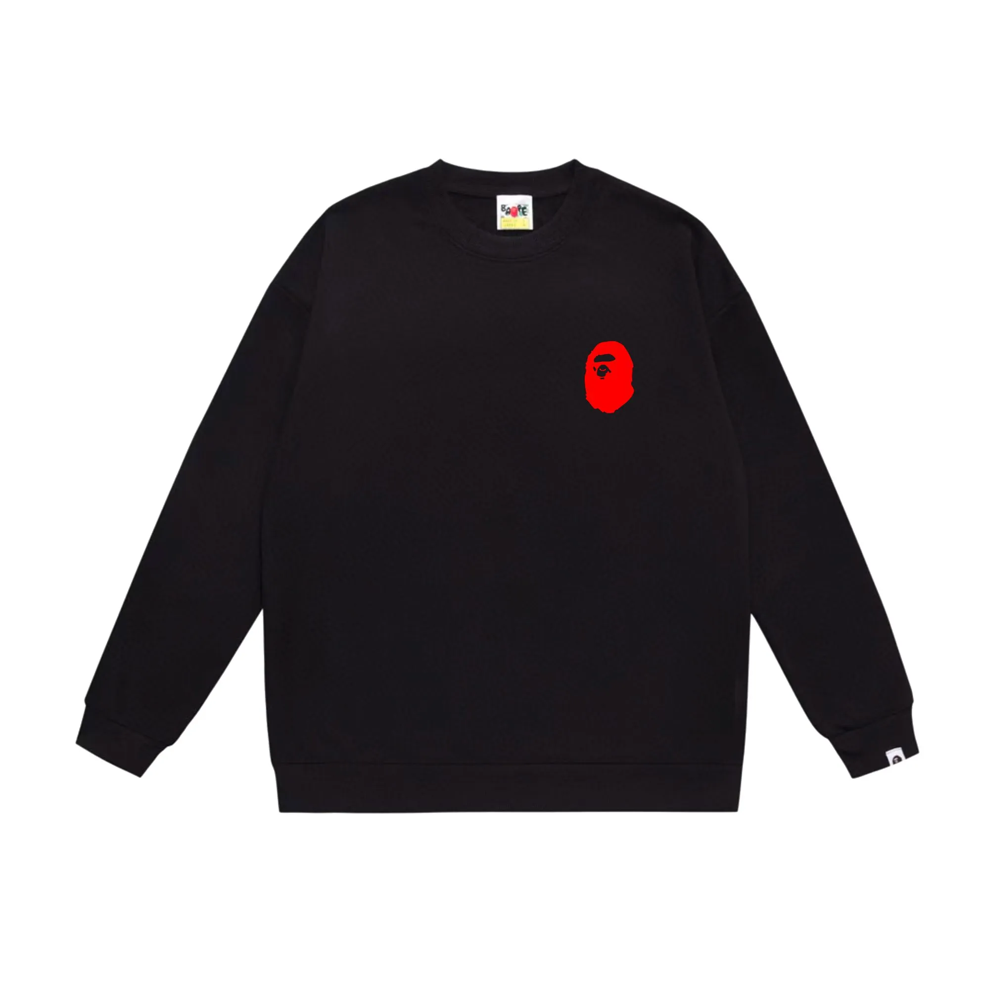 P150 model number SC515# terry 75 plus velvet 80 (top version) BAPE×STUSSY co-branded Stussy letter round neck sweatshirt Made of 350g large terry (drop shoulder large version) fabric, soft and non-pilling texture, imported environmentally friendly printing glue, bright and three-dimensional pattern, quality 💥Same style for men and women, the upper body is fashionable Color: black and white, white and black, gray and black, black and red, white and red, gray and red Size: S M L XL XXL