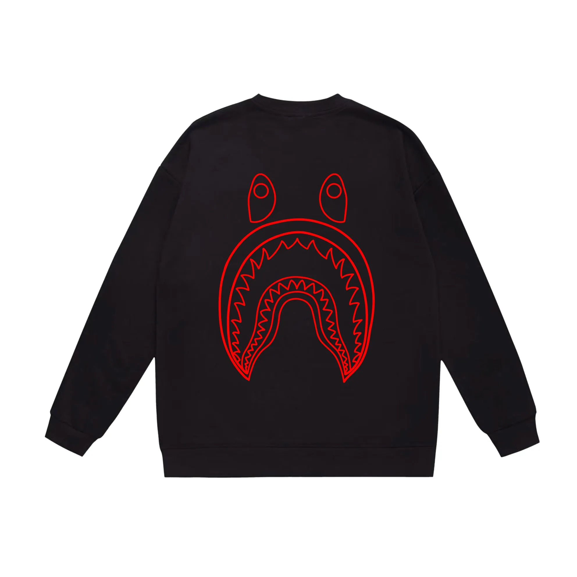 P150 model number SC515# terry 75 plus velvet 80 (top version) BAPE×STUSSY co-branded Stussy letter round neck sweatshirt Made of 350g large terry (drop shoulder large version) fabric, soft and non-pilling texture, imported environmentally friendly printing glue, bright and three-dimensional pattern, quality 💥Same style for men and women, the upper body is fashionable Color: black and white, white and black, gray and black, black and red, white and red, gray and red Size: S M L XL XXL